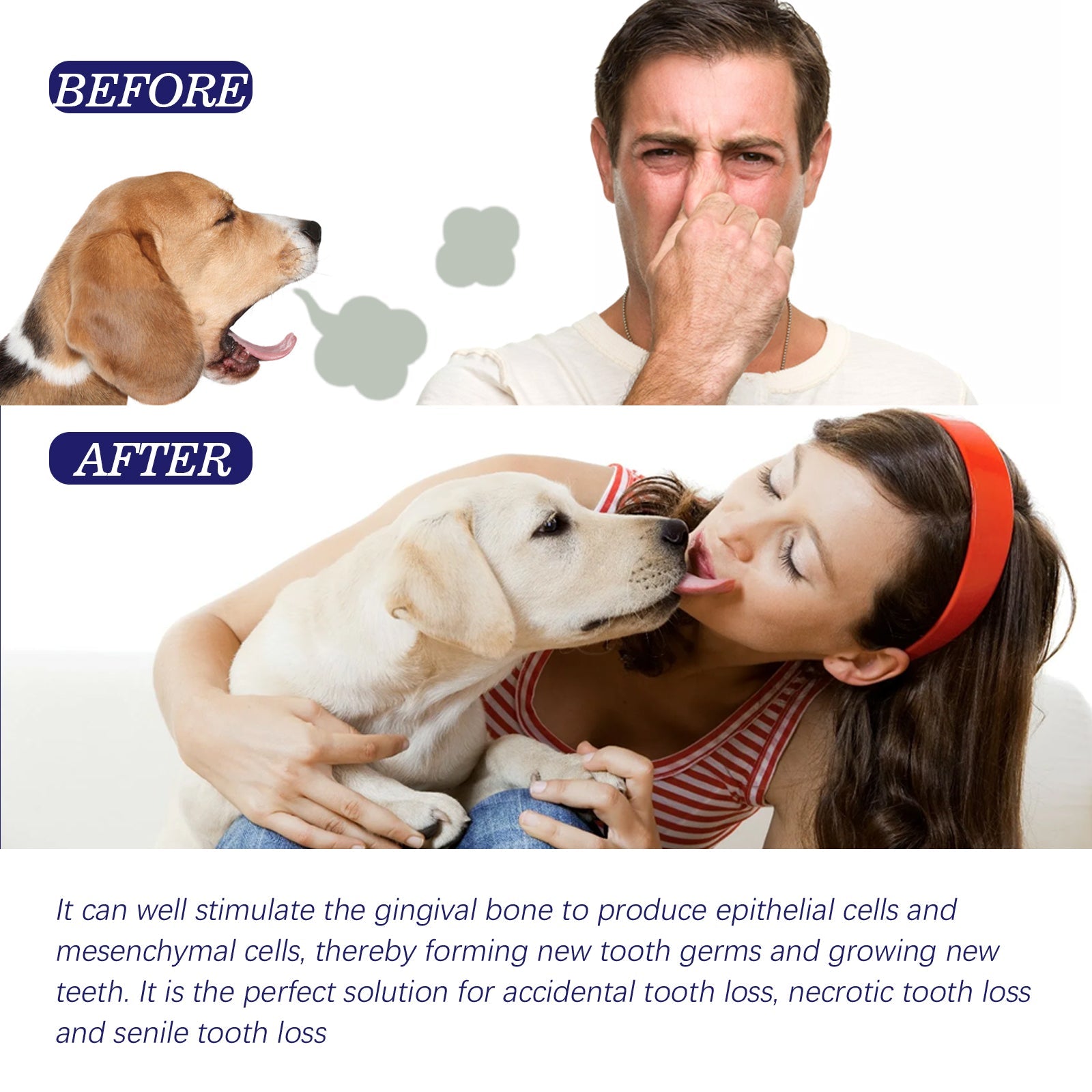 Pet Mouth Cleaning Cream, Cats And Dogs Clean Bad Breath Tartar Stains White Teeth Cream