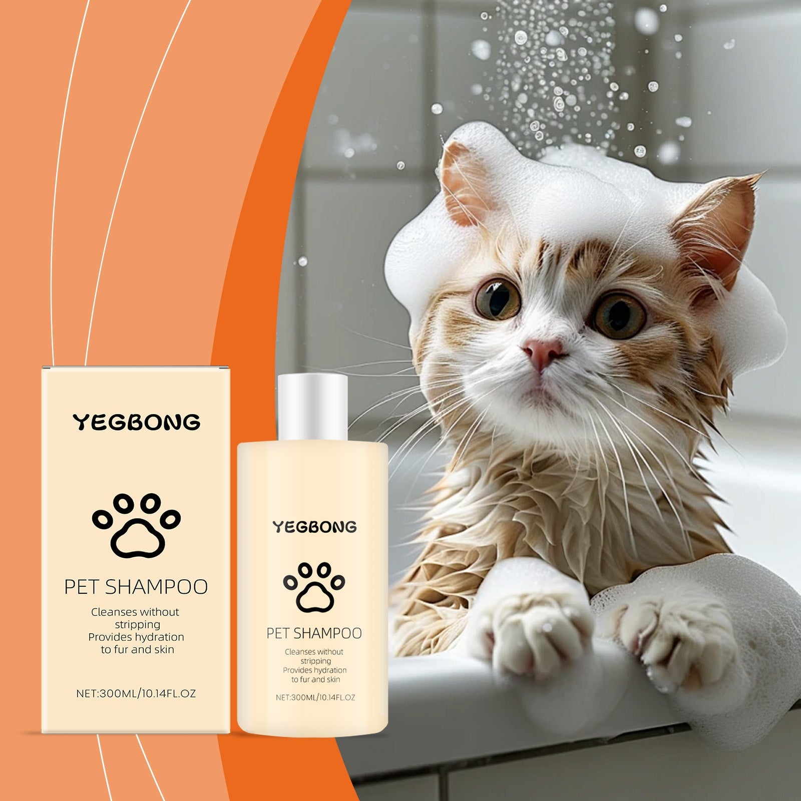 Pet Shampoo (300g) Is A Gentle And Cleansing Shampoo That Makes The Fur Of Pet Cats And Dogs Smooth And Free Of Tangles