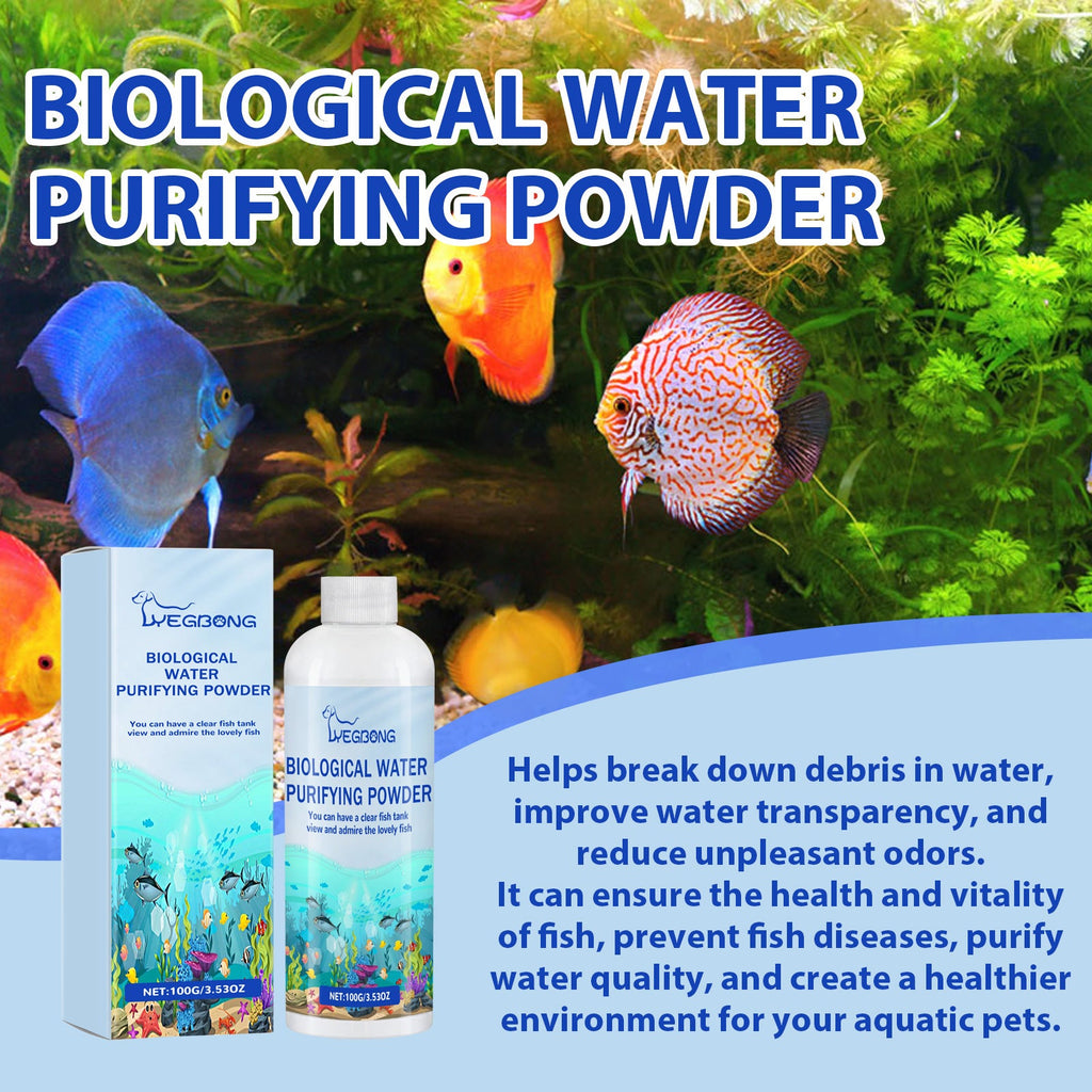 Fish Tank Water Purifier Removes Algae Powder, Clean Fish Tank Remove Moss Algae Net Water Quality Instant Algae Removal Powder