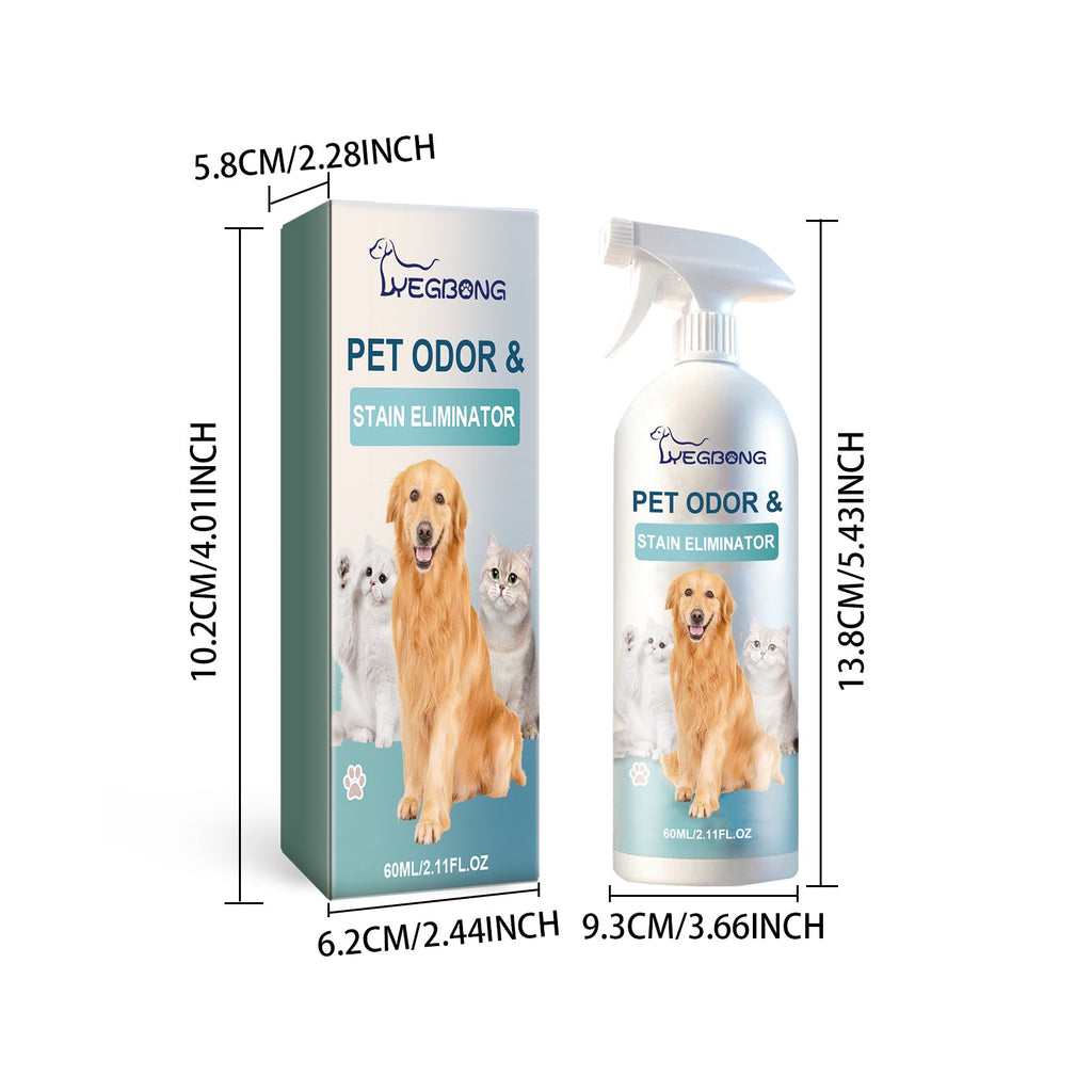 Pet Odor & Stain Eliminator, Clean Dog And Cat Body Odor Feces Odor Removal Indoor Fresh Deodorizer