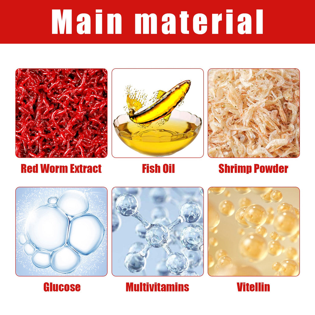 HozoneX Fish Attractants, Concentrated Fishing Comprehensive Bait Fast Nesting Red Worm Liquid Thick Fishy Bait Opening Agent