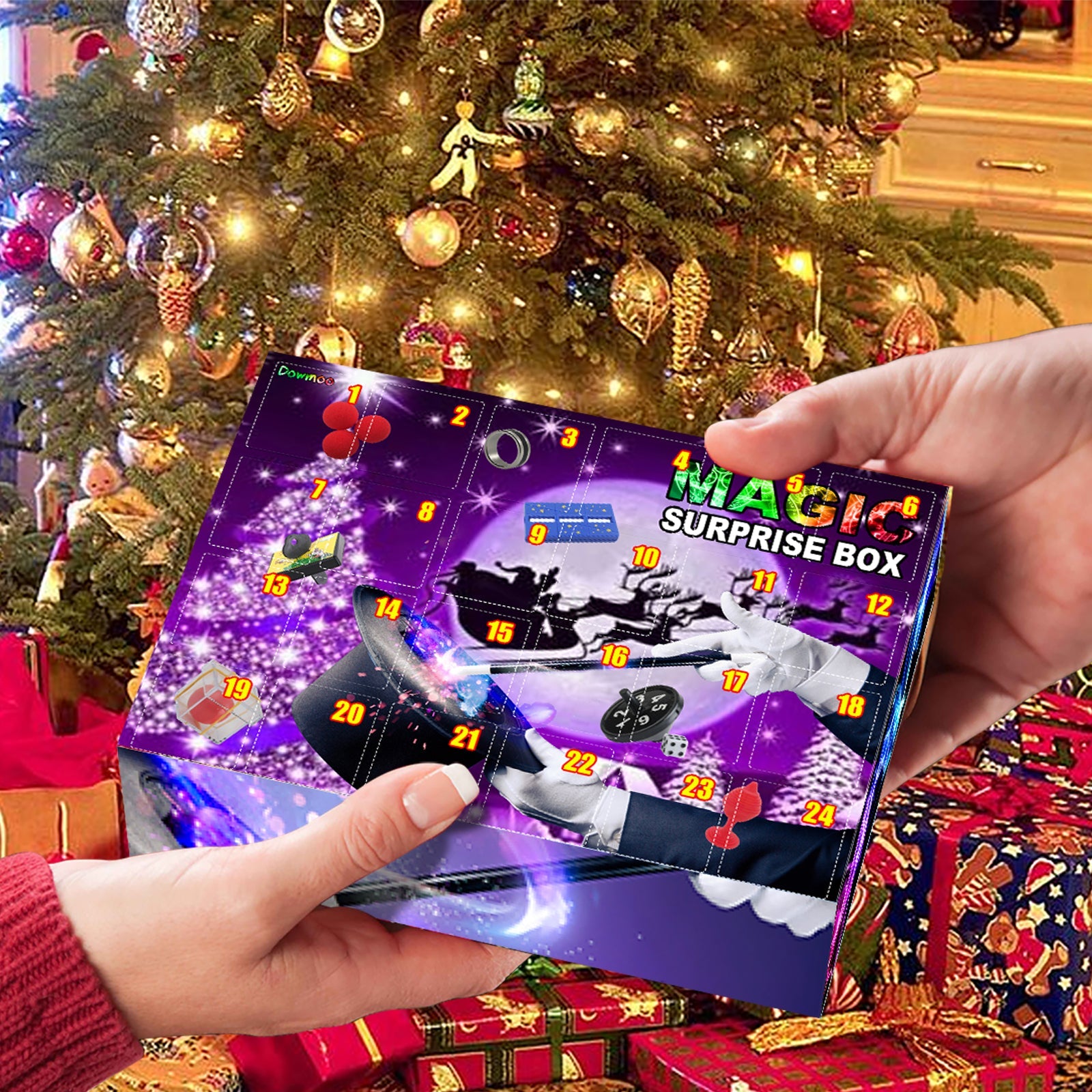 Magic Decompression Blind Box Christmas Spirit Gift Magic Props Blind Box Magic Toys Fun Blind Box