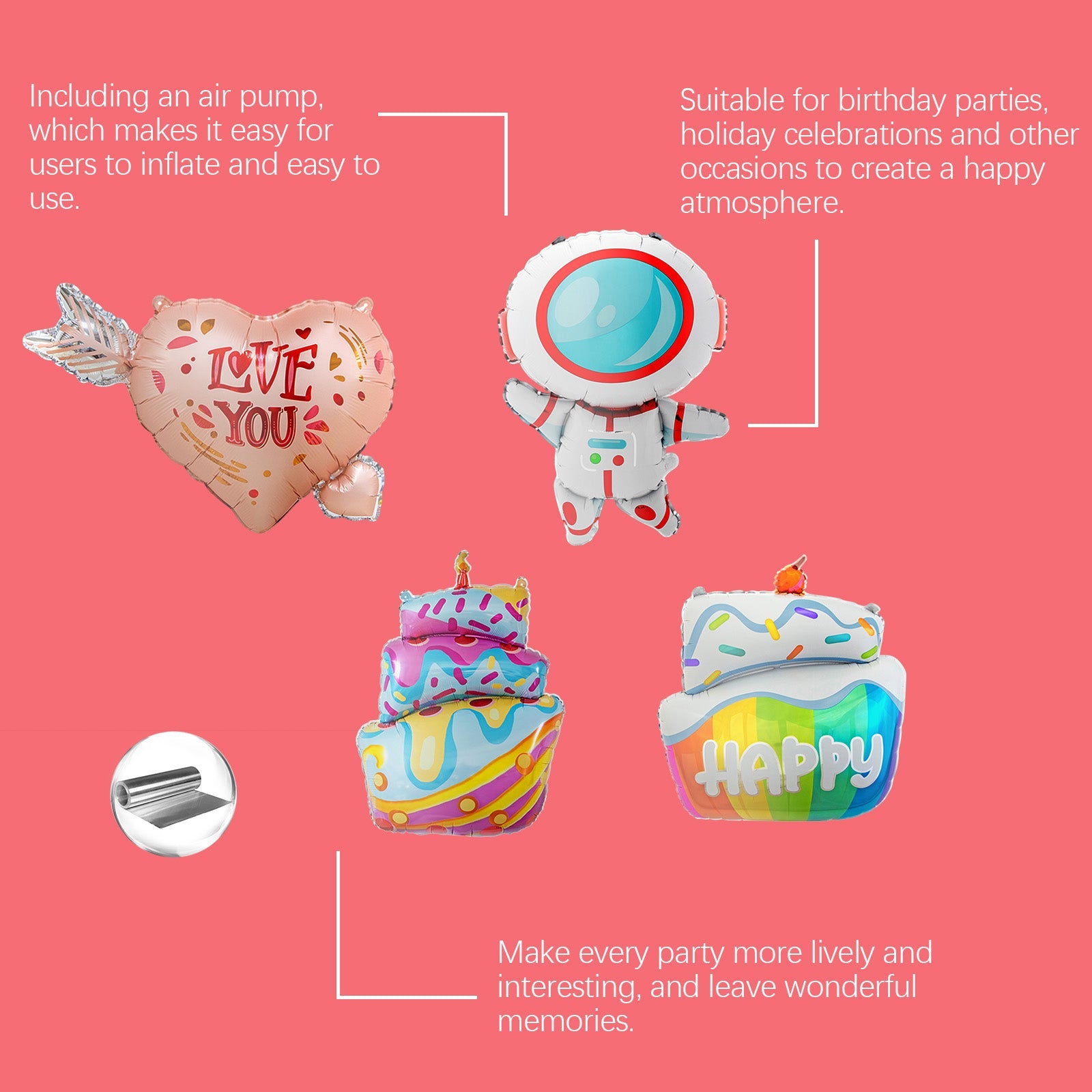 Ambience Balloon Set Valentine's Day Proposal Wedding Anniversary Date Birthday Party Decoration