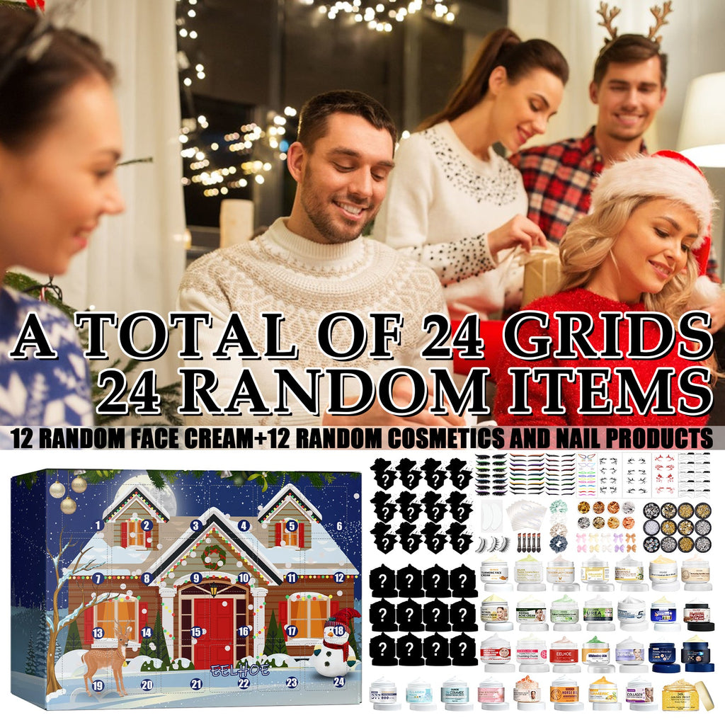 Face Cream Blind Box, Beauty Surprise 24 Cells Countdown Blind Box Hydrating Moisturizing Skin Care Product