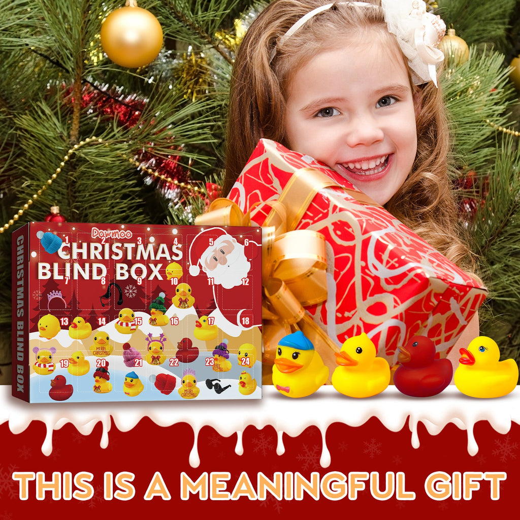 Christmas Blind Box, 24 Grid Cartoon Gift Ducklings Blind Box