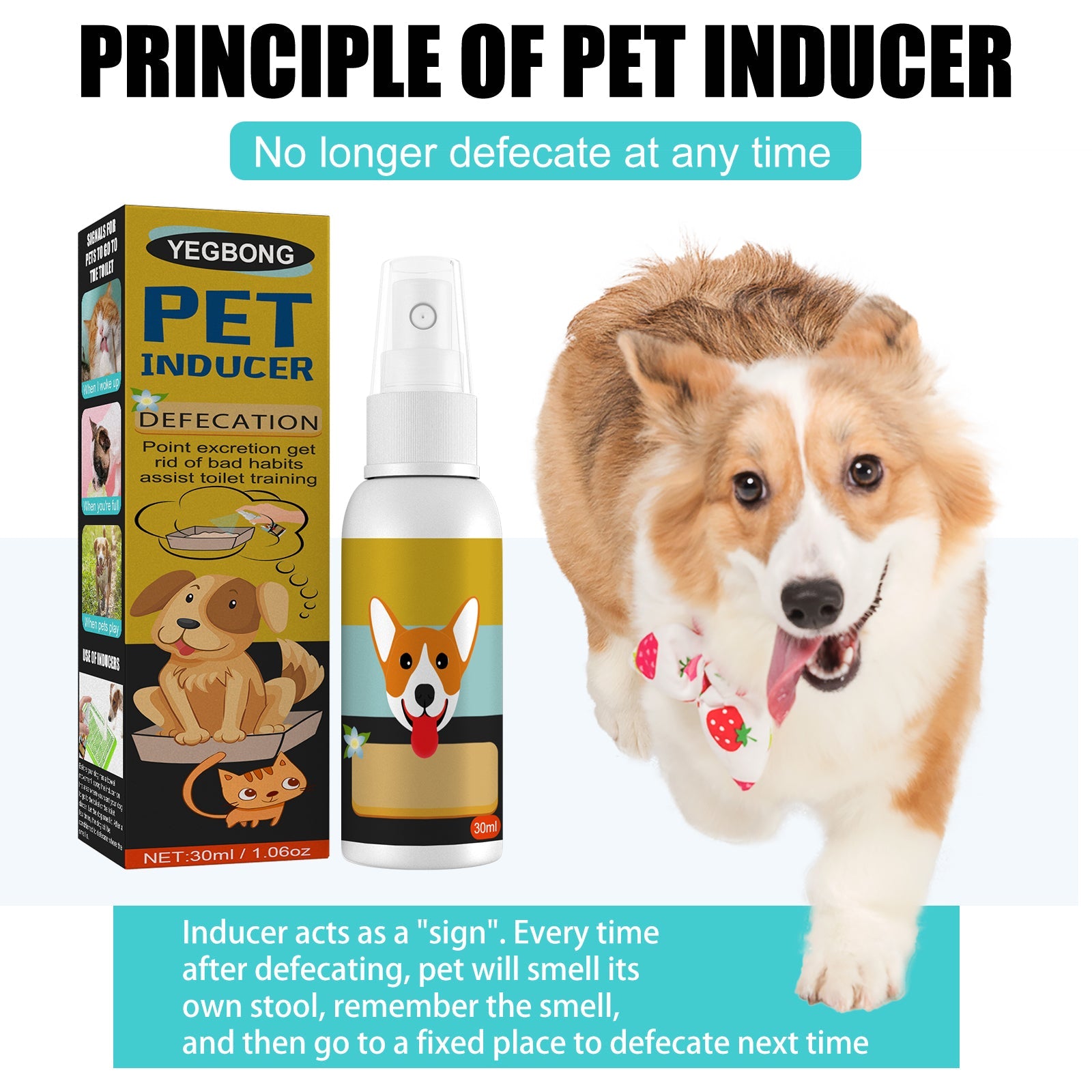 Pet Defecation Locator Spray, Pet Poop Location Pet Cats And Dogs Locate Defecation Inducers