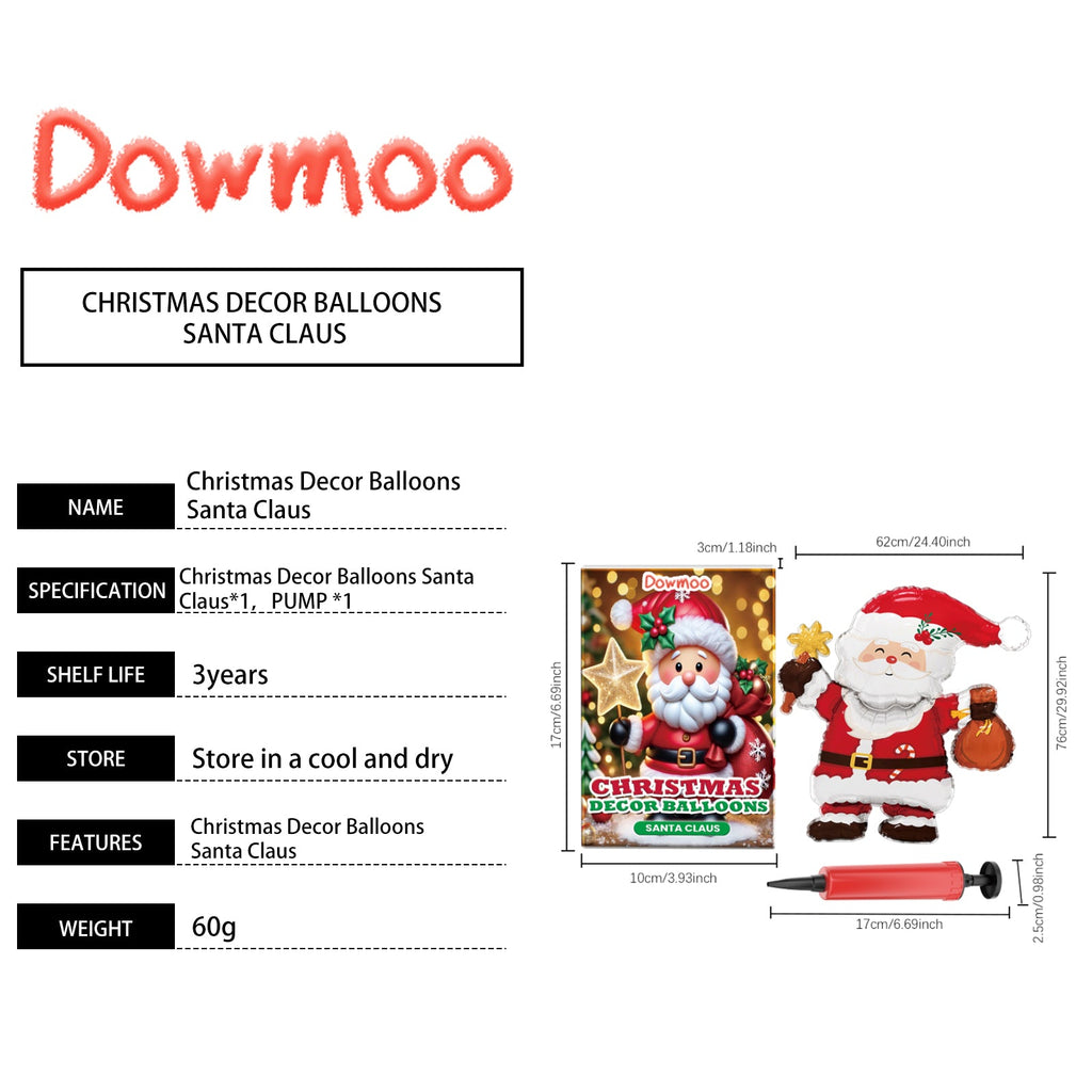 Christmas Balloons Balloon Standing Santa Claus Reindeer Christmas Tree Event Atmosphere Arrangement