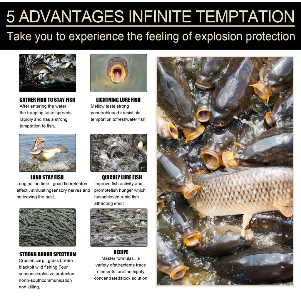 Fish Attractor, Carp Eel Grass Carp Tilapia And Bighead Fishing Medicine Bait Fish Lure Fish Agent