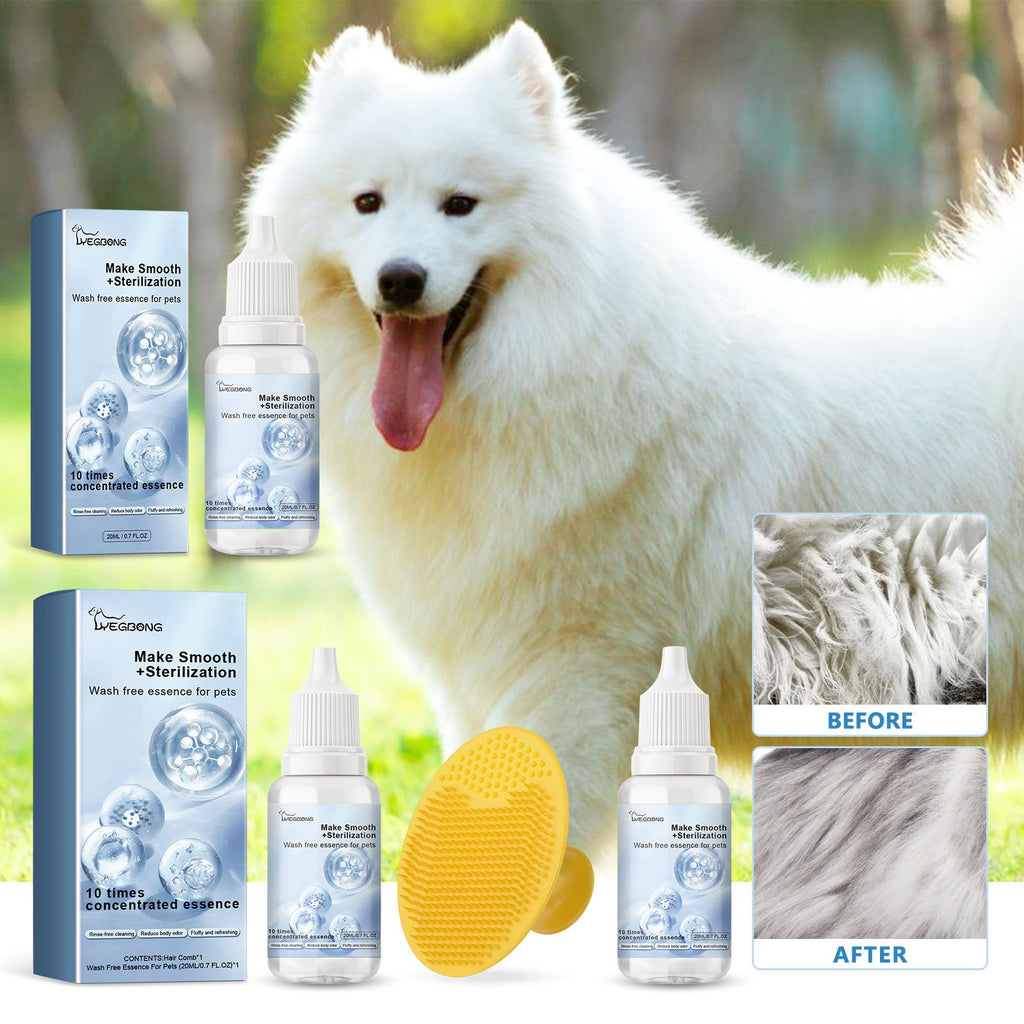 Pet Leave-In Serum Water Free Deodorization For Cats And Dogs Clean And Supple Hair Retention Care