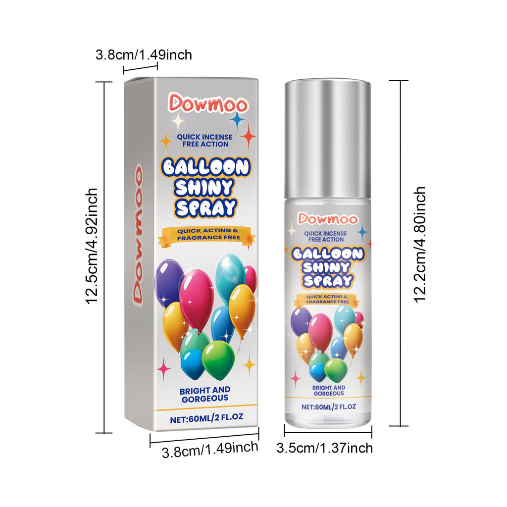 Latex Balloon Shine Spray, Long-Lasting Non-Oxidizing Enhanced Gloss Textured Atmosphere Spray