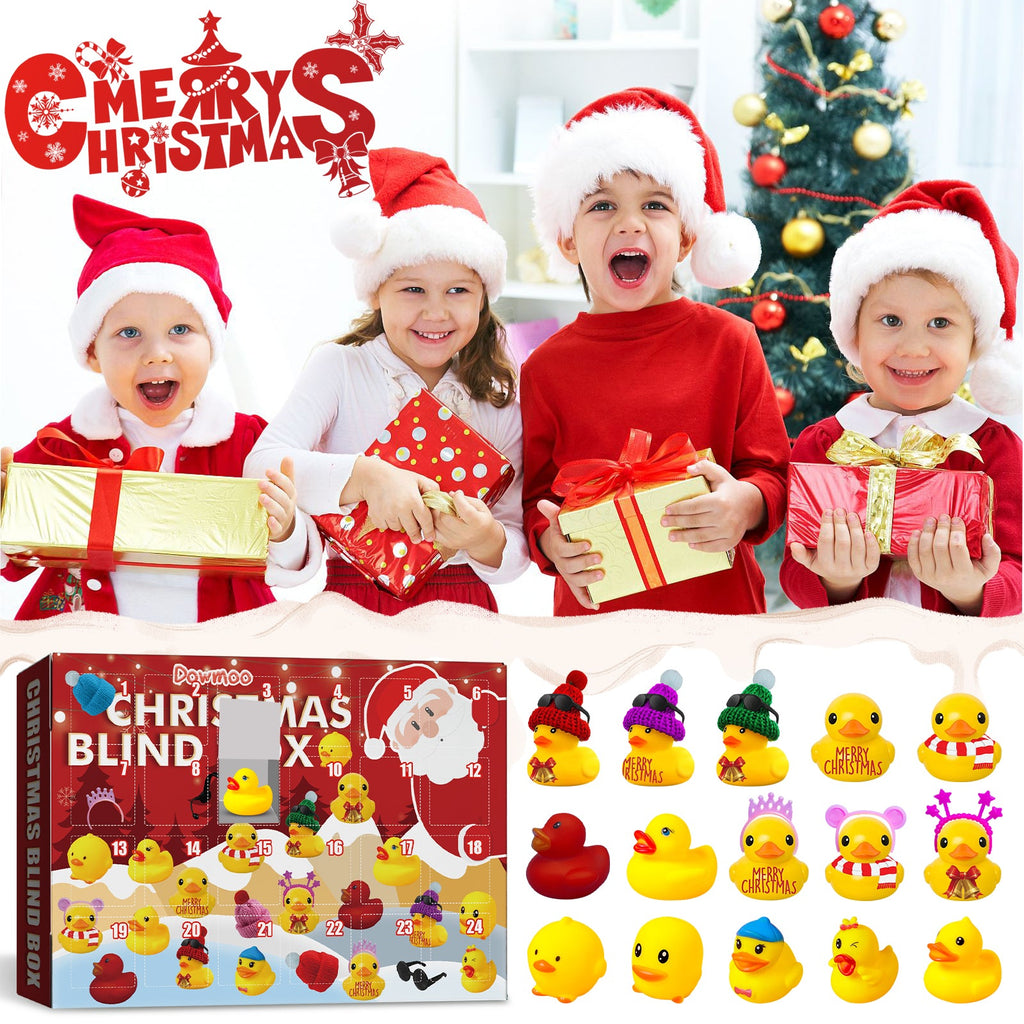 Christmas Blind Box, 24 Grid Cartoon Gift Ducklings Blind Box