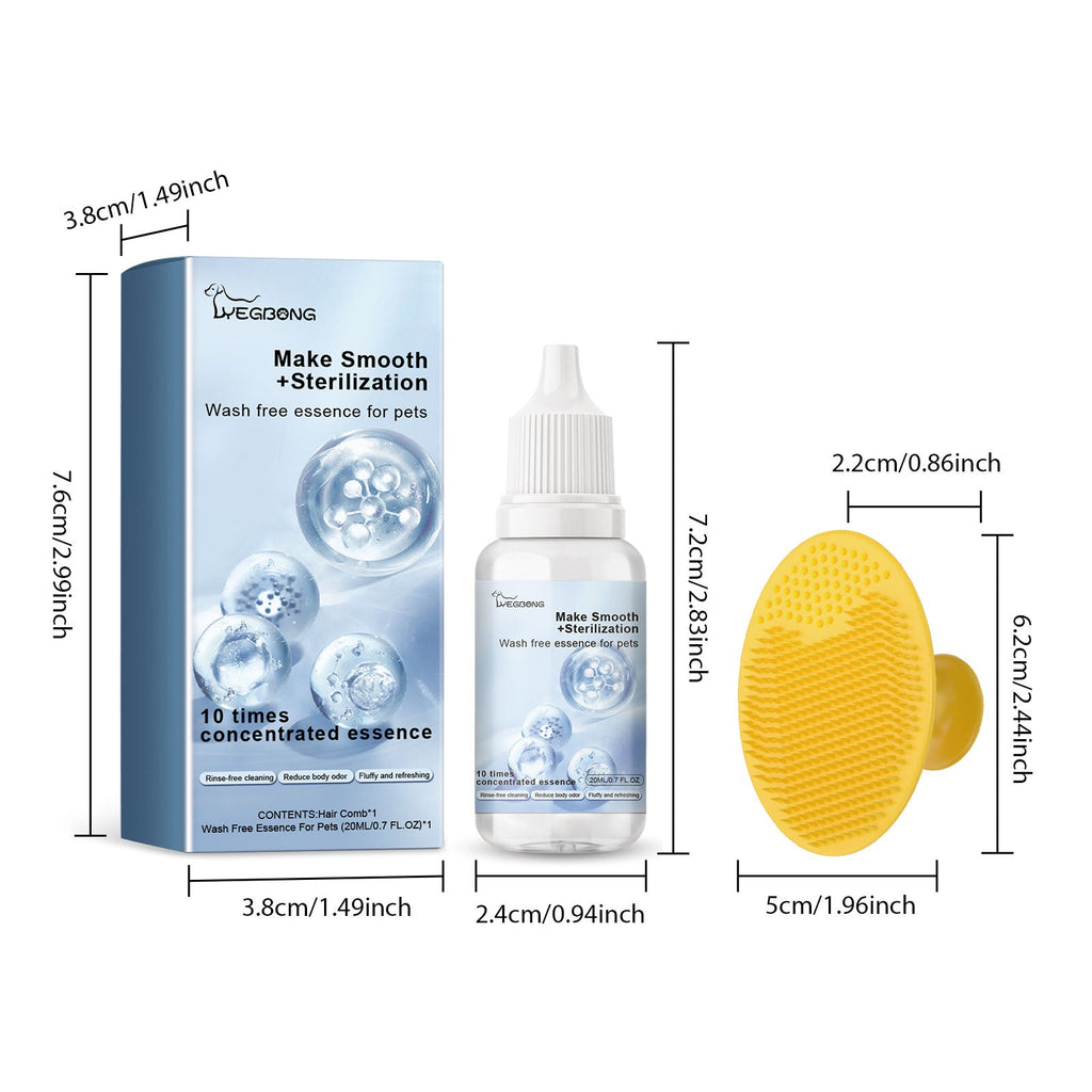 Pet Leave-In Serum Set For Cats And Dogs To Clean Hair Fluffy, Soft And Fragrance Care Essence