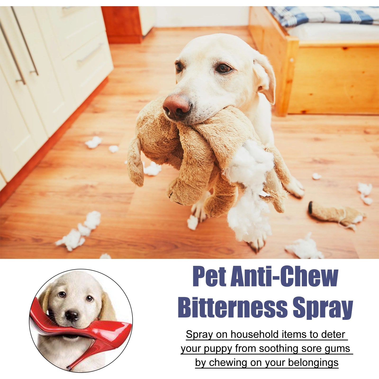 Pet Bitter Anti-Biting Spray, Prevent Dogs Chewing Table And Chair Legs, Scratching Sofa Spray