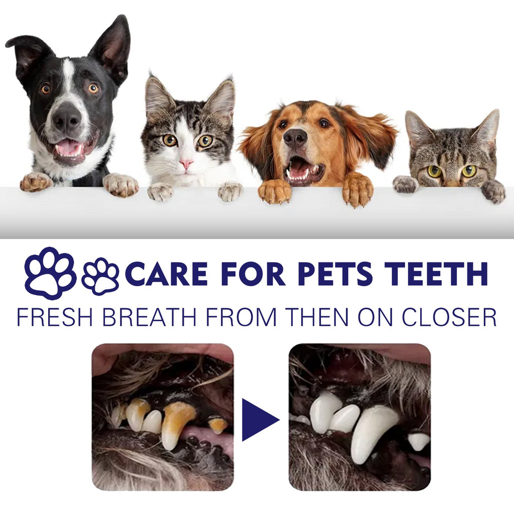 Pet Mouth Cleaning Cream, Cats And Dogs Clean Bad Breath Tartar Stains White Teeth Cream