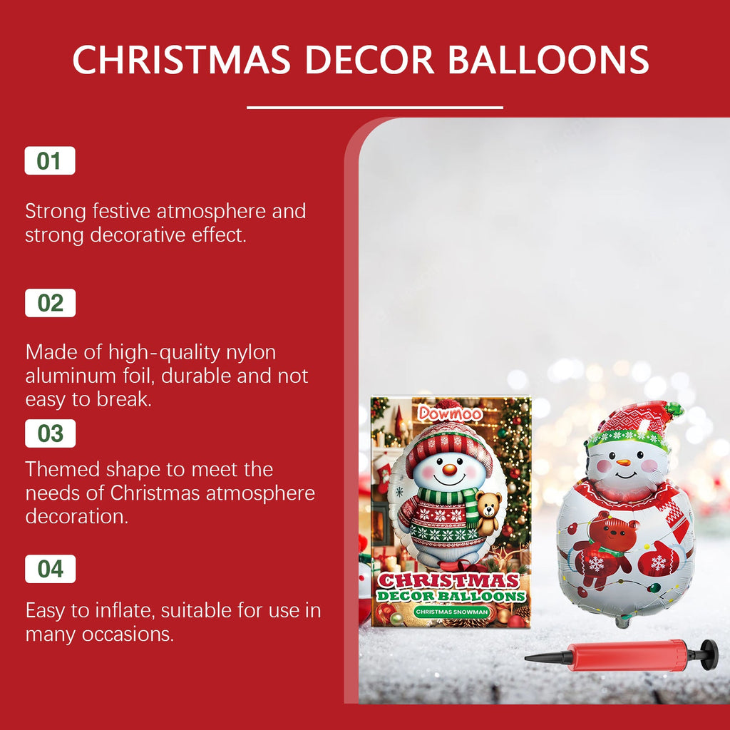 Christmas Balloons,Balloon Standing Santa Claus Reindeer Christmas Tree Event Atmosphere Arrangement