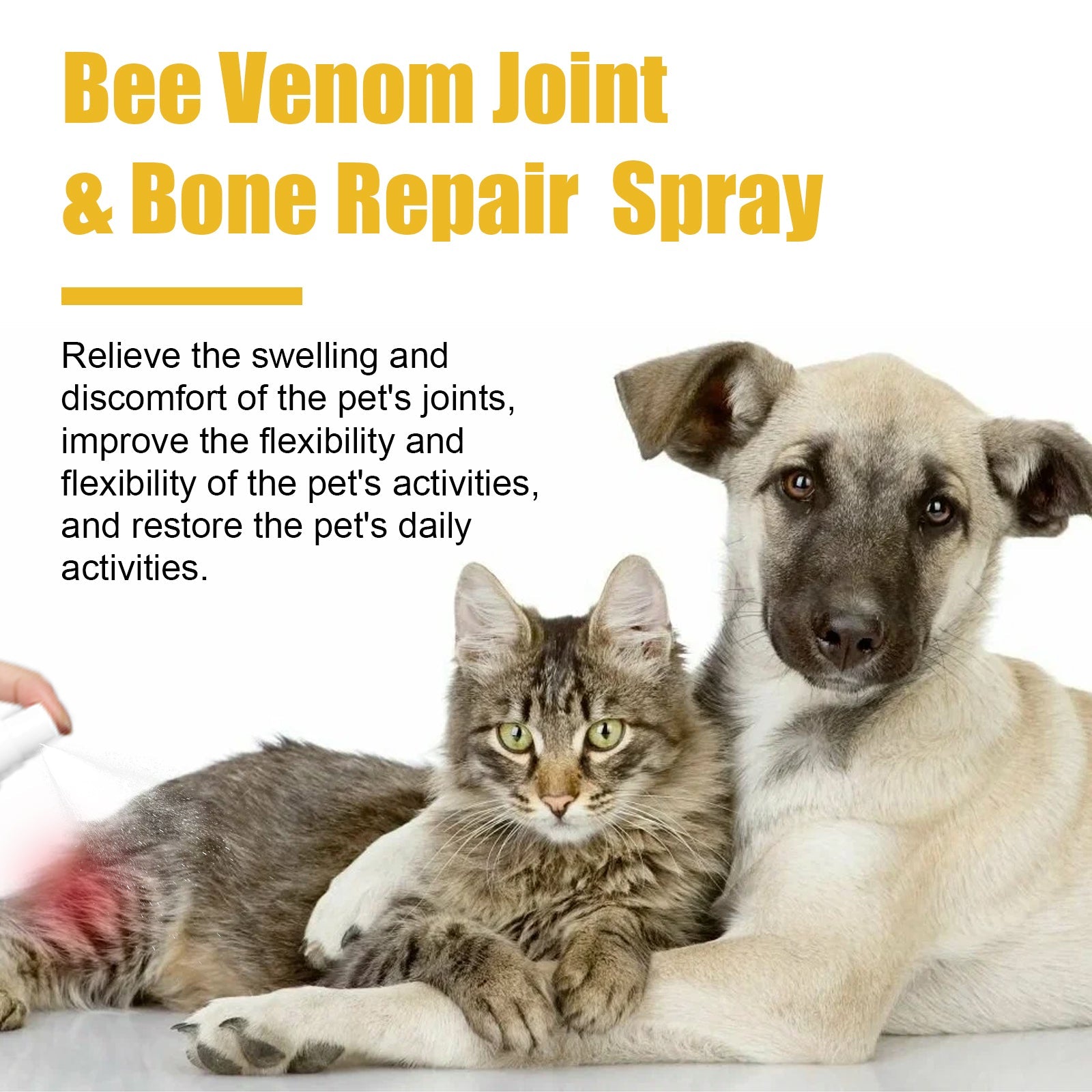 Pet Joint Repair Spray, Cats And Dogs Relieve Body Joint Soreness Muscles And Bone Care Spray