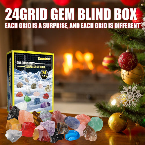 24 Grille Ore Blind Box Christmas 24 Days Multi-Colored Ore Toy Gift Box