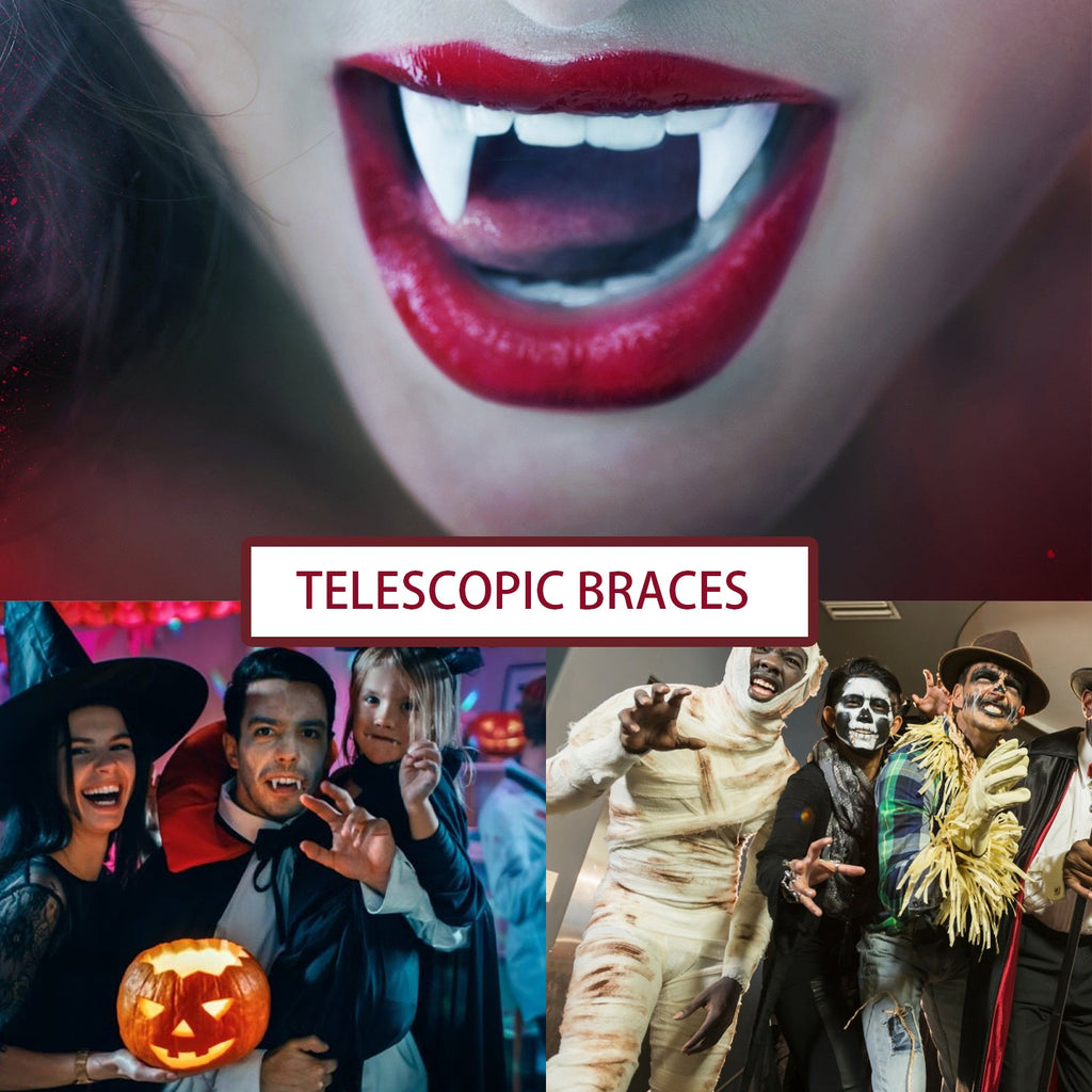 Retractable Vampire Fangs Party Dance Fangs Spoof Teeth Halloween Costume