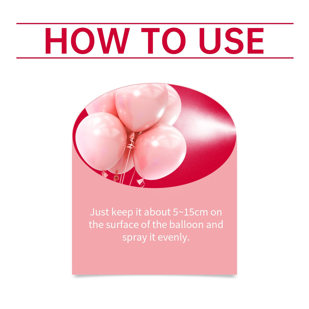 Balloon Shine Spray Brightens Up The Party Atmosphere With Easy To Apply Gloss Latex Balloon Spray