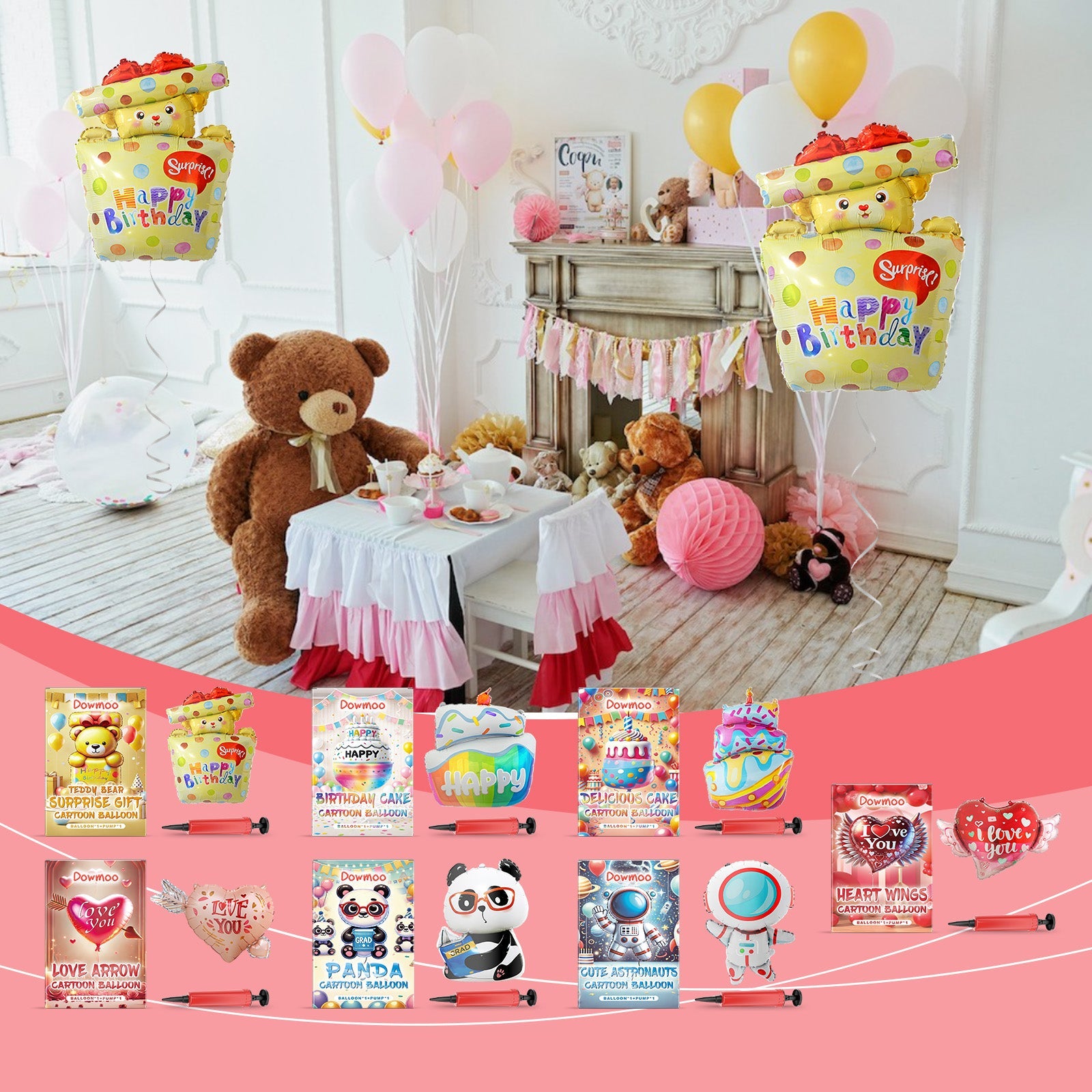 Ambience Balloon Set Valentine's Day Proposal Wedding Anniversary Date Birthday Party Decoration