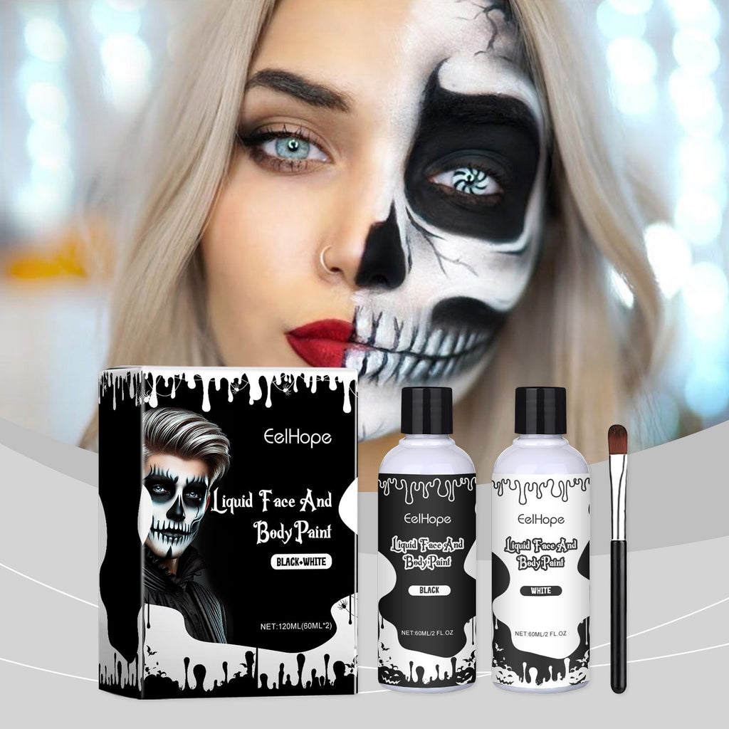Halloween Party Instant Dry Paint Solution, Paint Foundation Makeup Makeup Clown Colorful Paint Solution