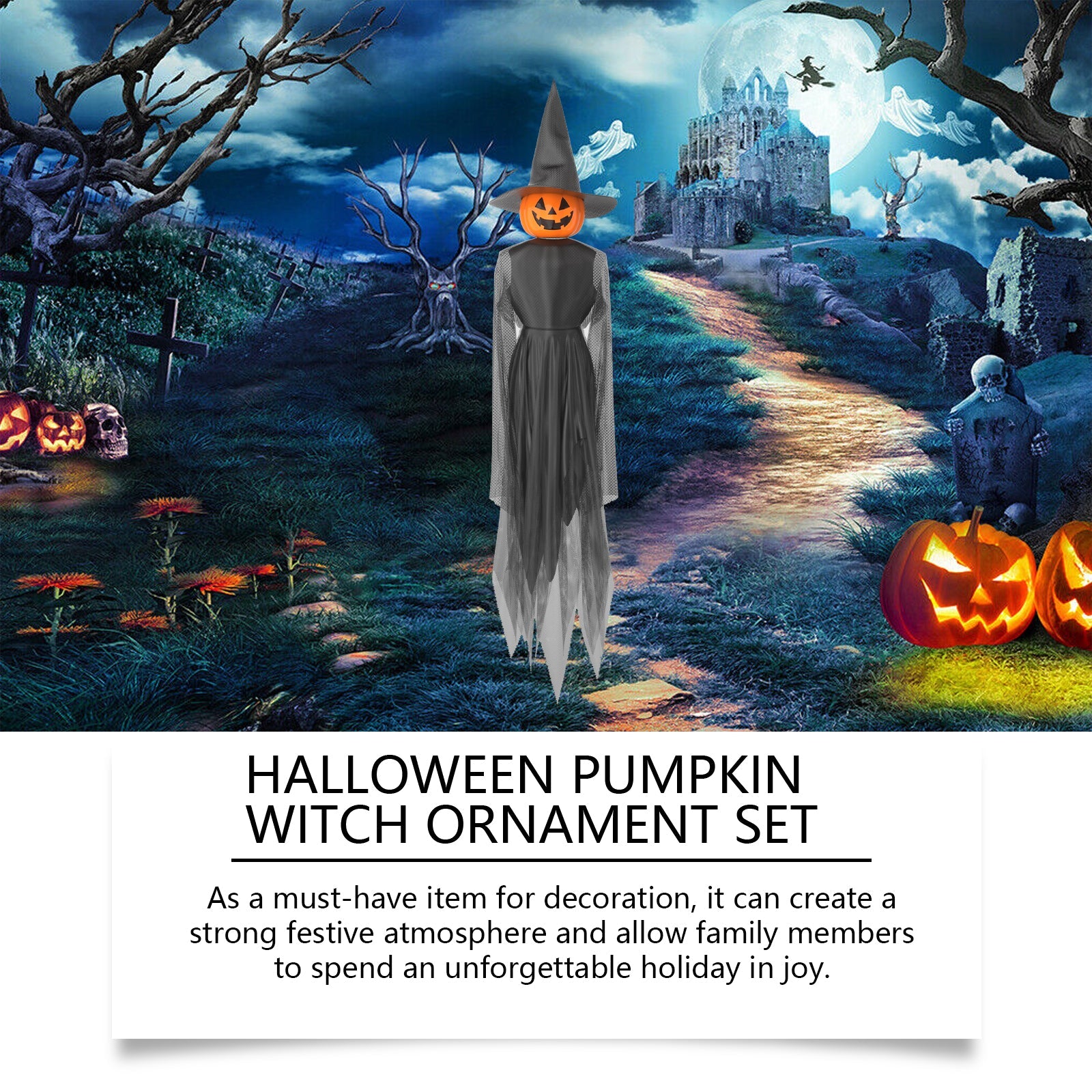 Halloween Pumpkin Witch Hanging Set Halloween Surprise Party Atmosphere Decoration Decoration Props