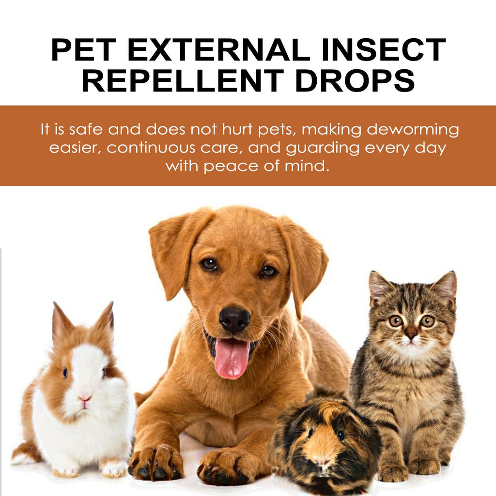 Pet Extracorporeal Insect Repellent Drops, Cats And Dogs Clean To Remove Ticks And Fleas Drops