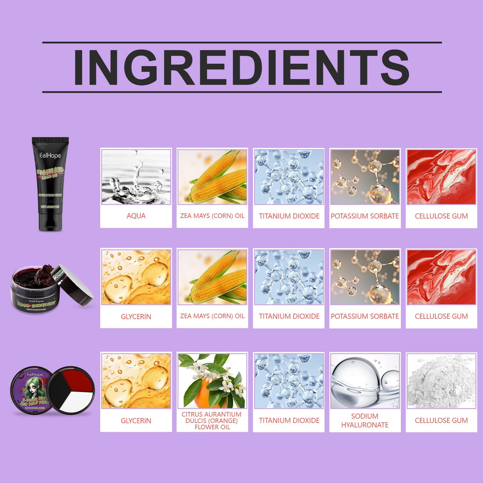 Halloween Vampire Makeup Kit Holiday Party Paint Dress-Up Makeup Masquerade Tools