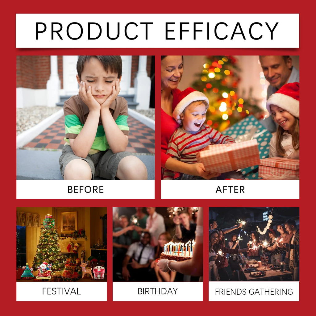 Christmas Balloons Balloon Standing Santa Claus Reindeer Christmas Tree Event Atmosphere Arrangement