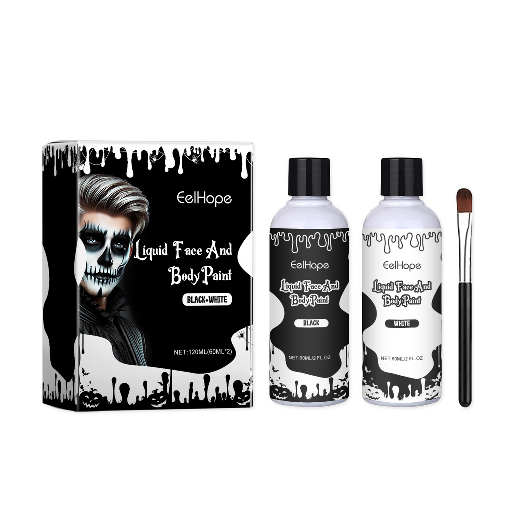 Halloween Party Instant Dry Paint Solution, Paint Foundation Makeup Makeup Clown Colorful Paint Solution