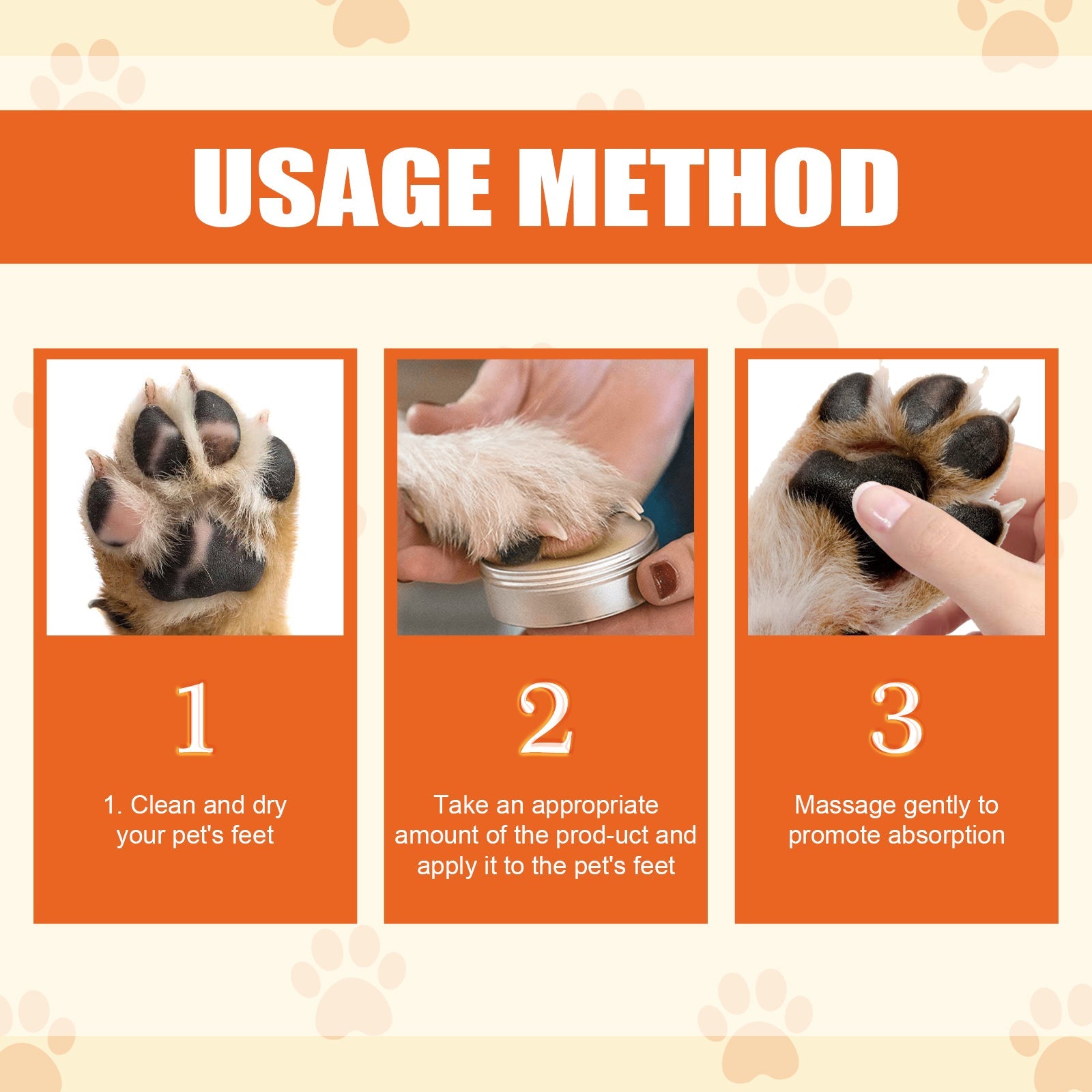 Pet Moisturizing Paw Care Cream, Cats And Dogs Universal Moisturizing Feet Soles Meat Pad Cracked Care Cream