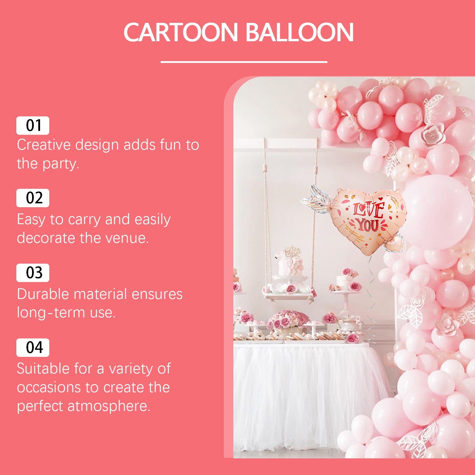 Ambience Balloon Set Valentine's Day Proposal Wedding Anniversary Date Birthday Party Decoration