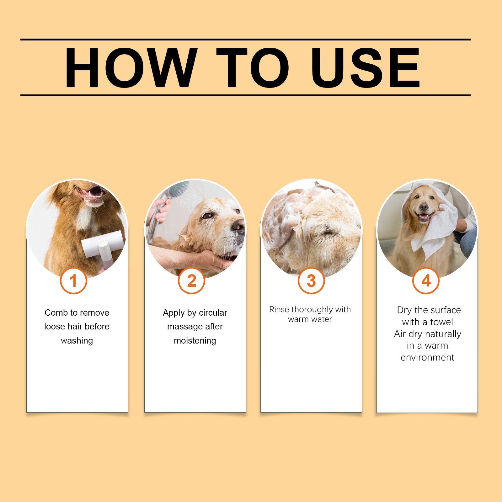 Pet Shampoo (300g) Is A Gentle And Cleansing Shampoo That Makes The Fur Of Pet Cats And Dogs Smooth And Free Of Tangles