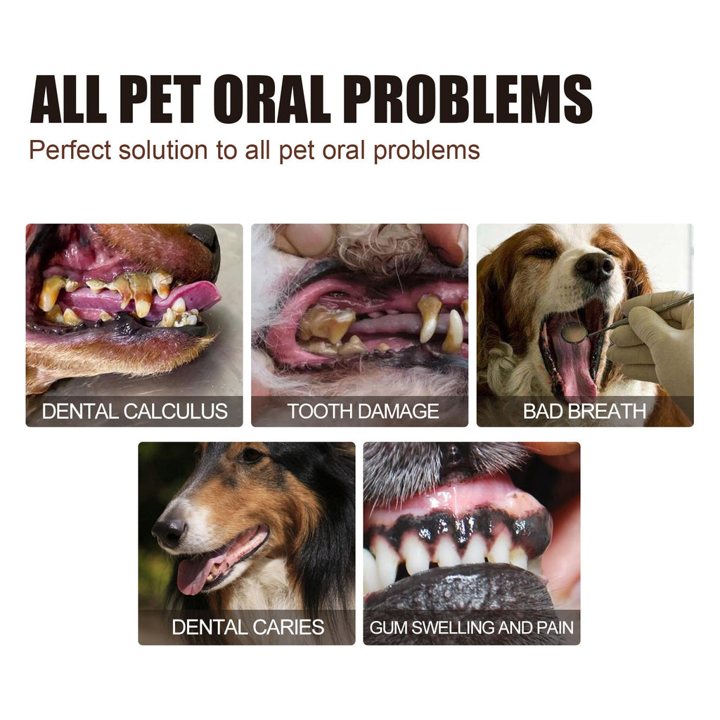 Pet Tooth Cleaning Spray, Cats And Dogs Removal Tartar Stains Bad Breath Oral Cleaning Spray