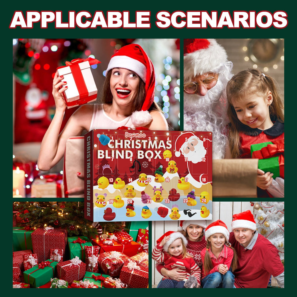 Christmas Blind Box, 24 Grid Cartoon Gift Ducklings Blind Box