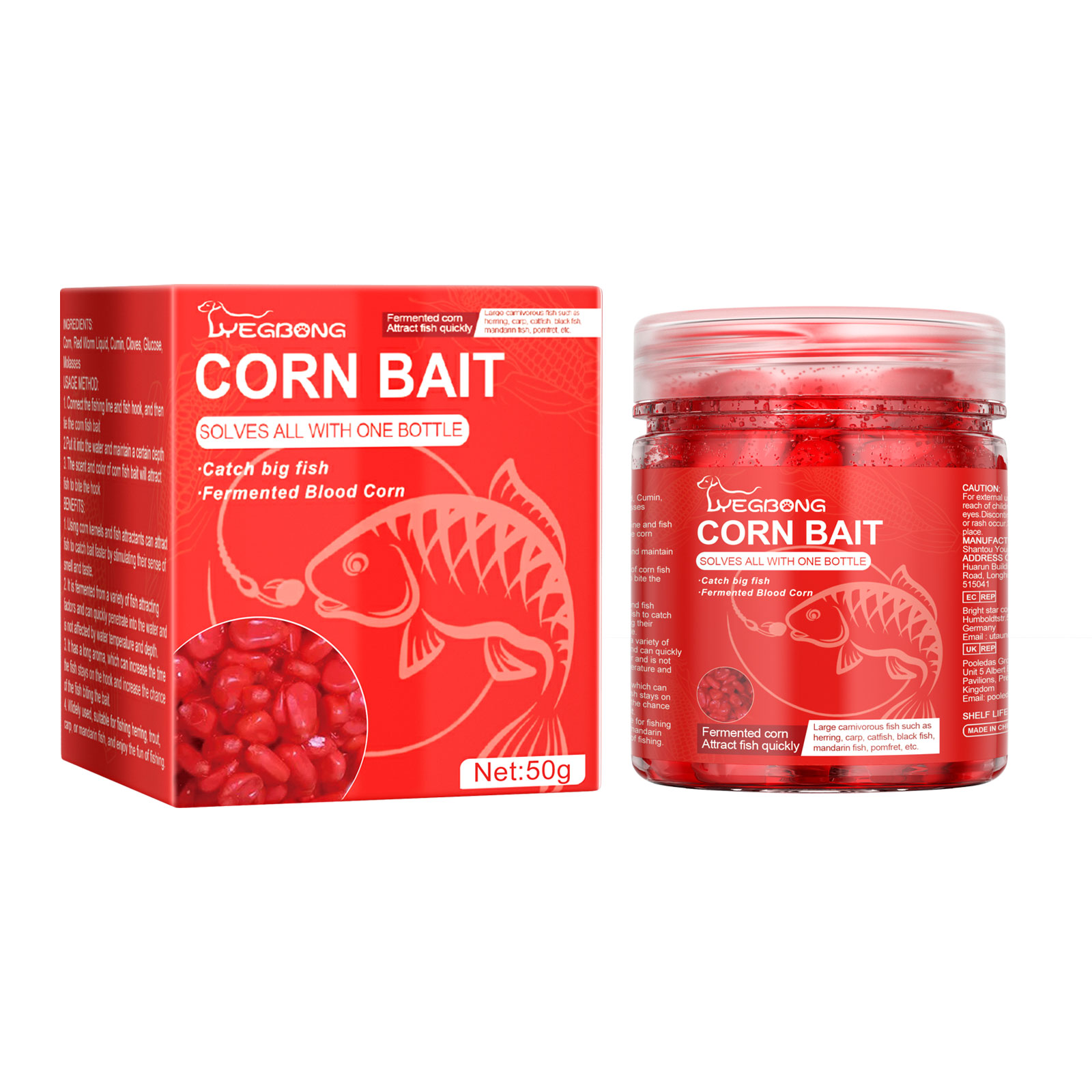 Corn Fish Bait, Reservoir Fish Bait Fishing Lure Fish Portable Fish Primer
