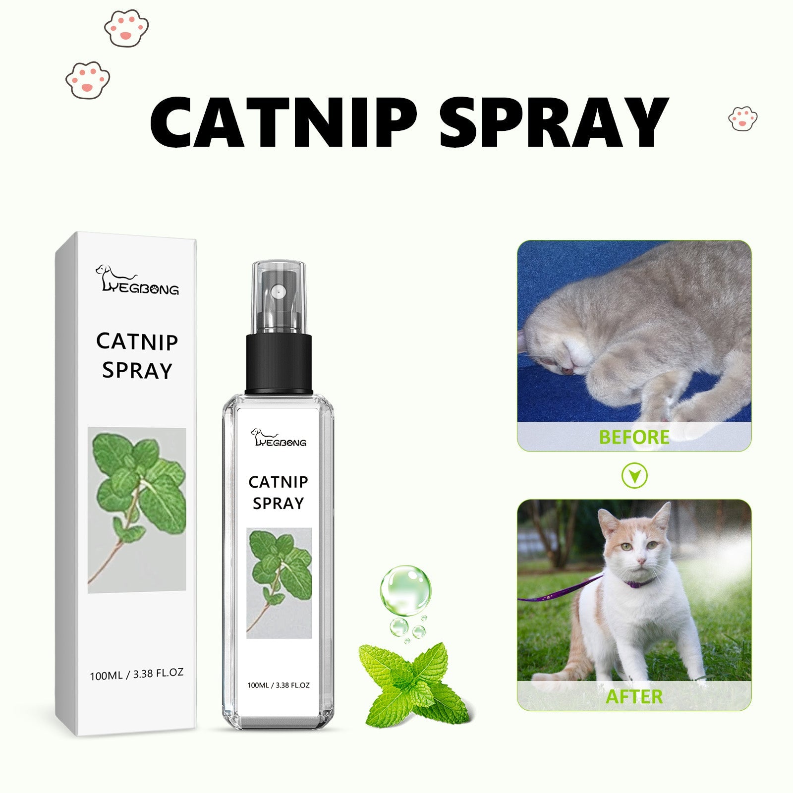 Catnip Spray, Relieve Cat Anxiety And Enhance Pet Vitality Health Care Spray