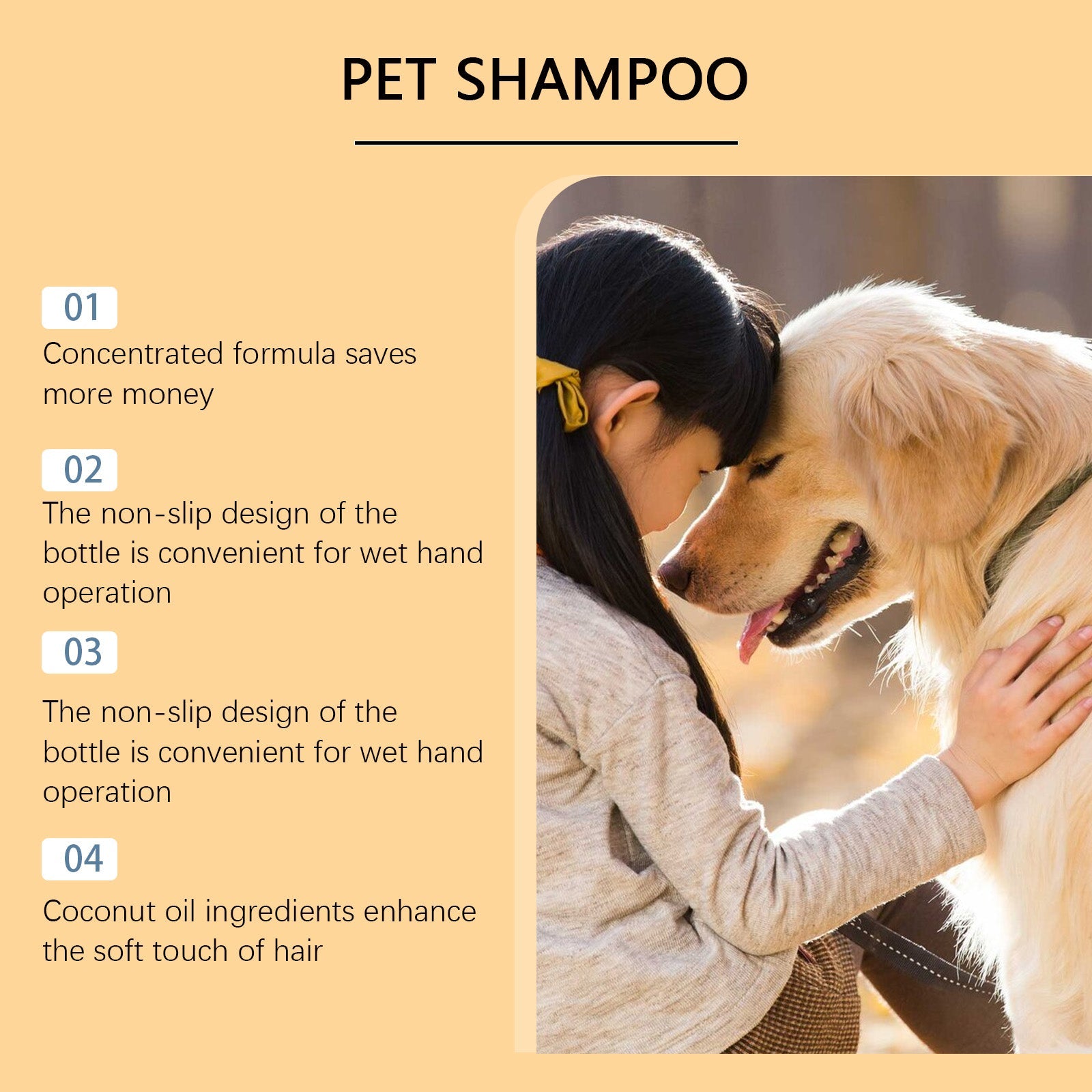 Pet Shampoo (300g) Is A Gentle And Cleansing Shampoo That Makes The Fur Of Pet Cats And Dogs Smooth And Free Of Tangles