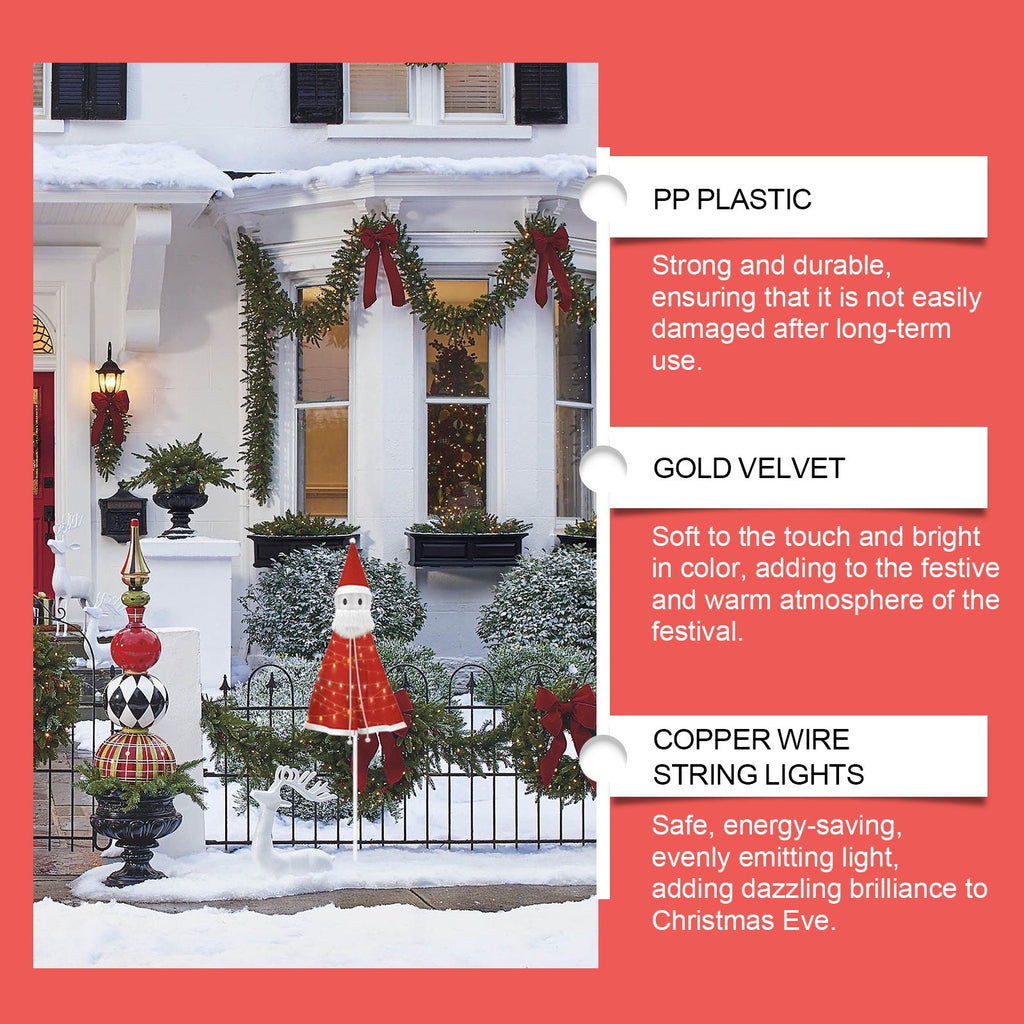 Christmas Santa Decorations, Fun Ornaments Festive Atmosphere Detachable Lightweight Fun Toys