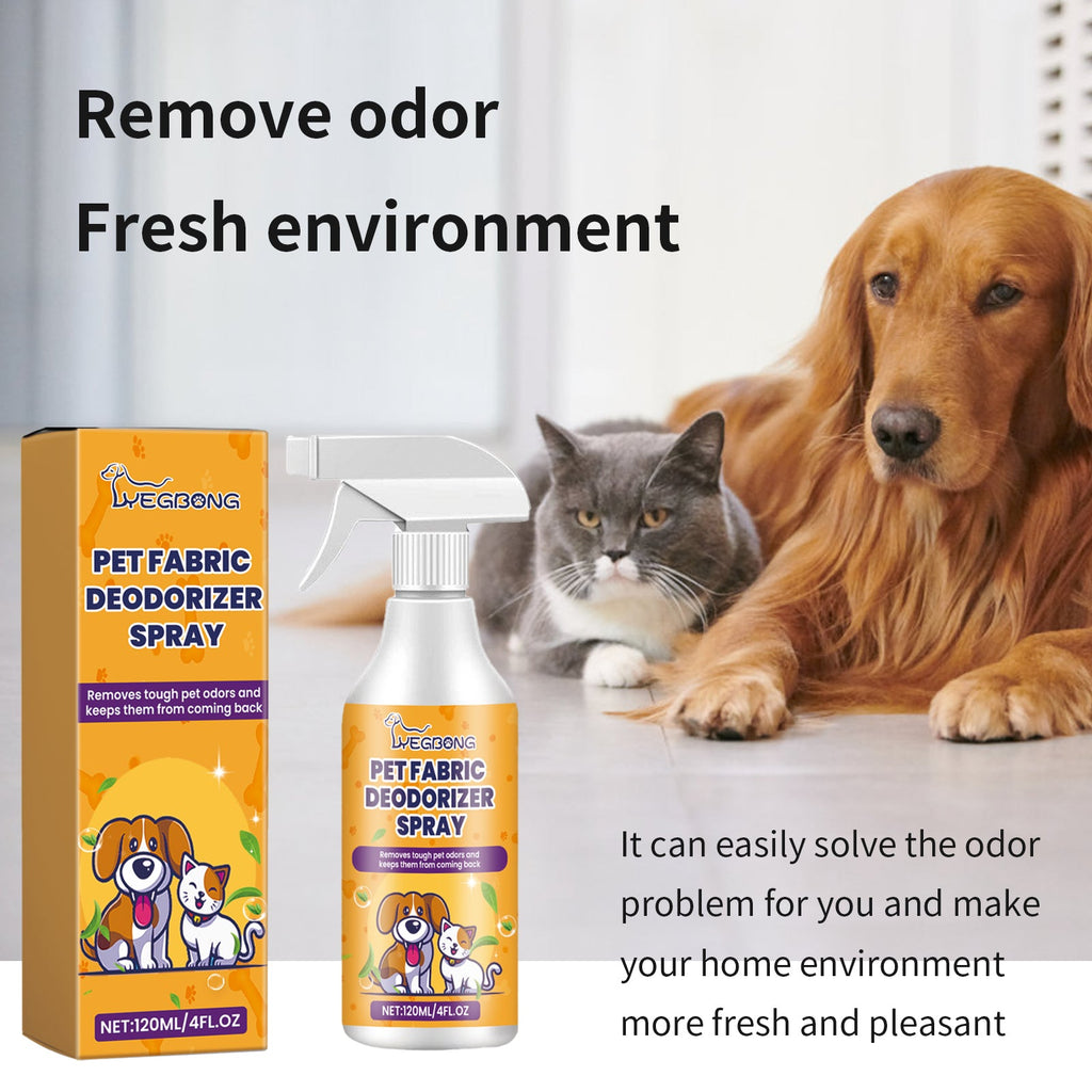 Pet Fabric Deodorizer Spray, Fresh Air Clean Pet Odors Indoor Air Fresh Long-Lasting Deodorant
