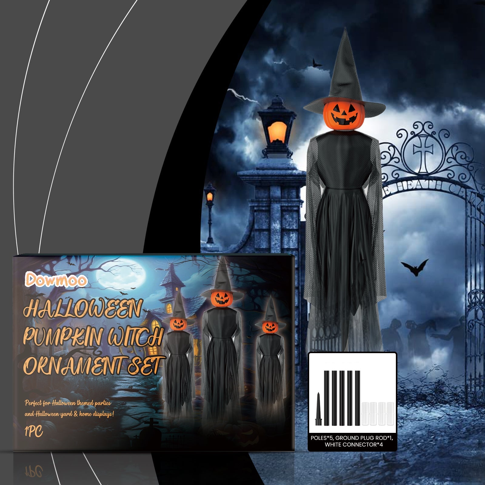 Halloween Pumpkin Witch Hanging Set Halloween Surprise Party Atmosphere Decoration Decoration Props