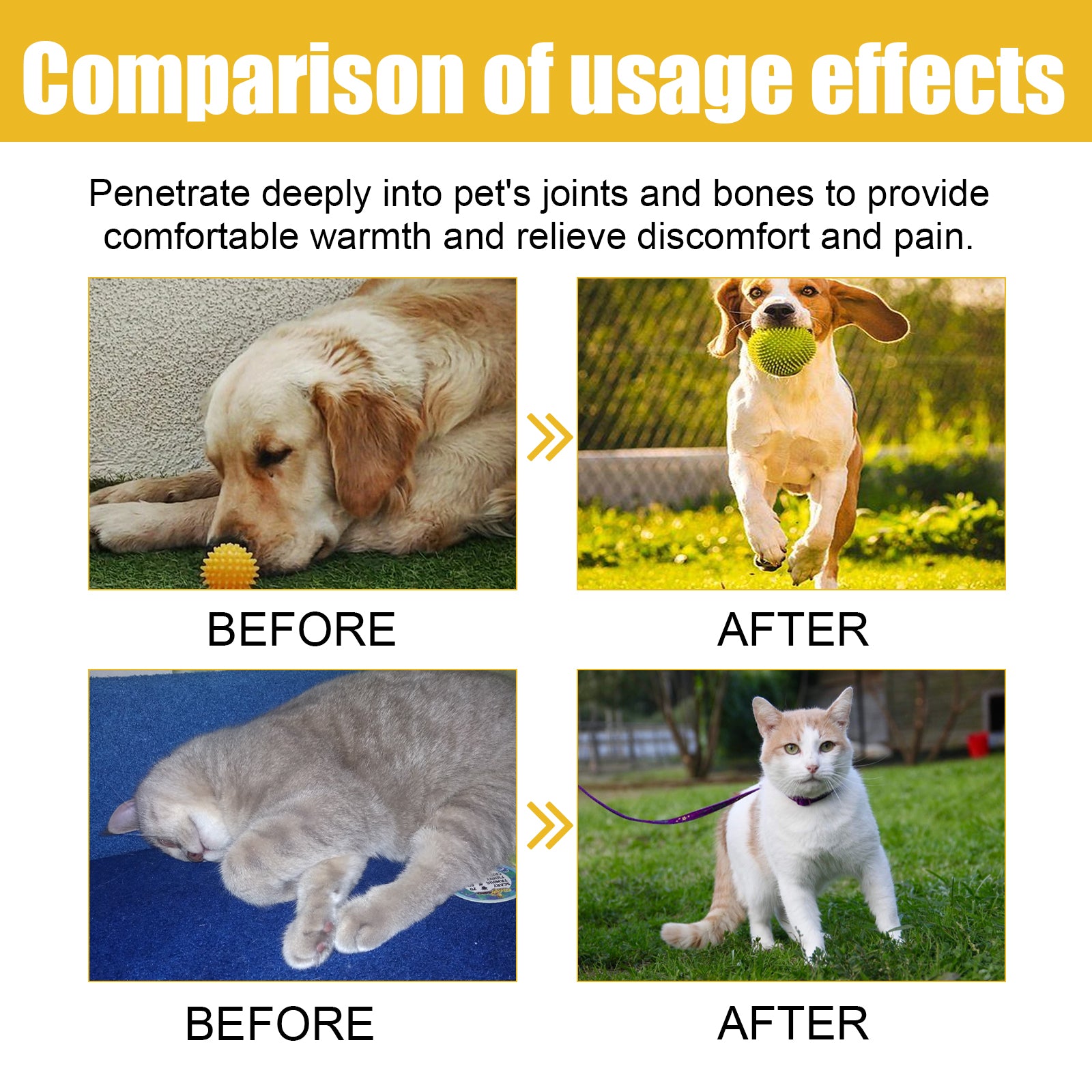 Pet Joint Repair Spray, Cats And Dogs Relieve Body Joint Soreness Muscles And Bone Care Spray