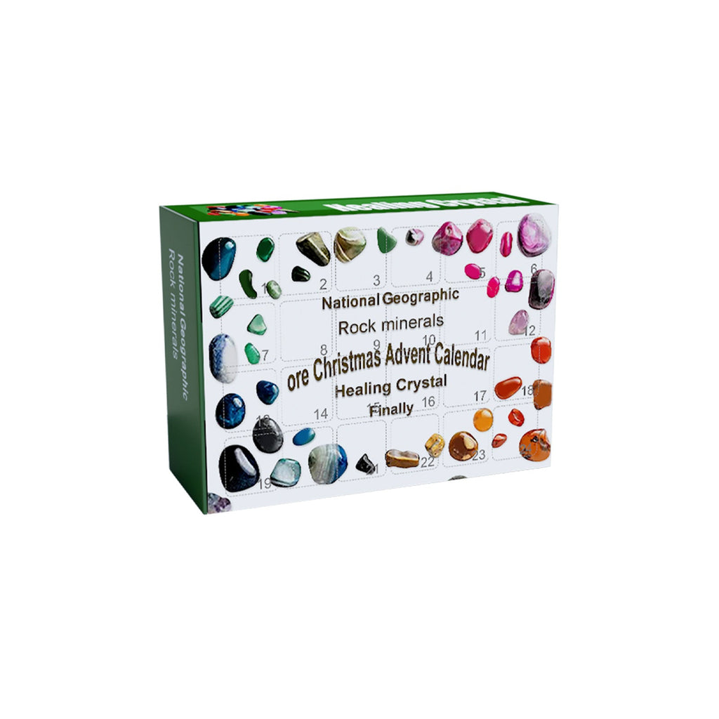 24 Lattice Ore Surprise Blind Box, Guess Toy Gift Box 24 Days Countdown Treasure Ore Christmas Gift Box