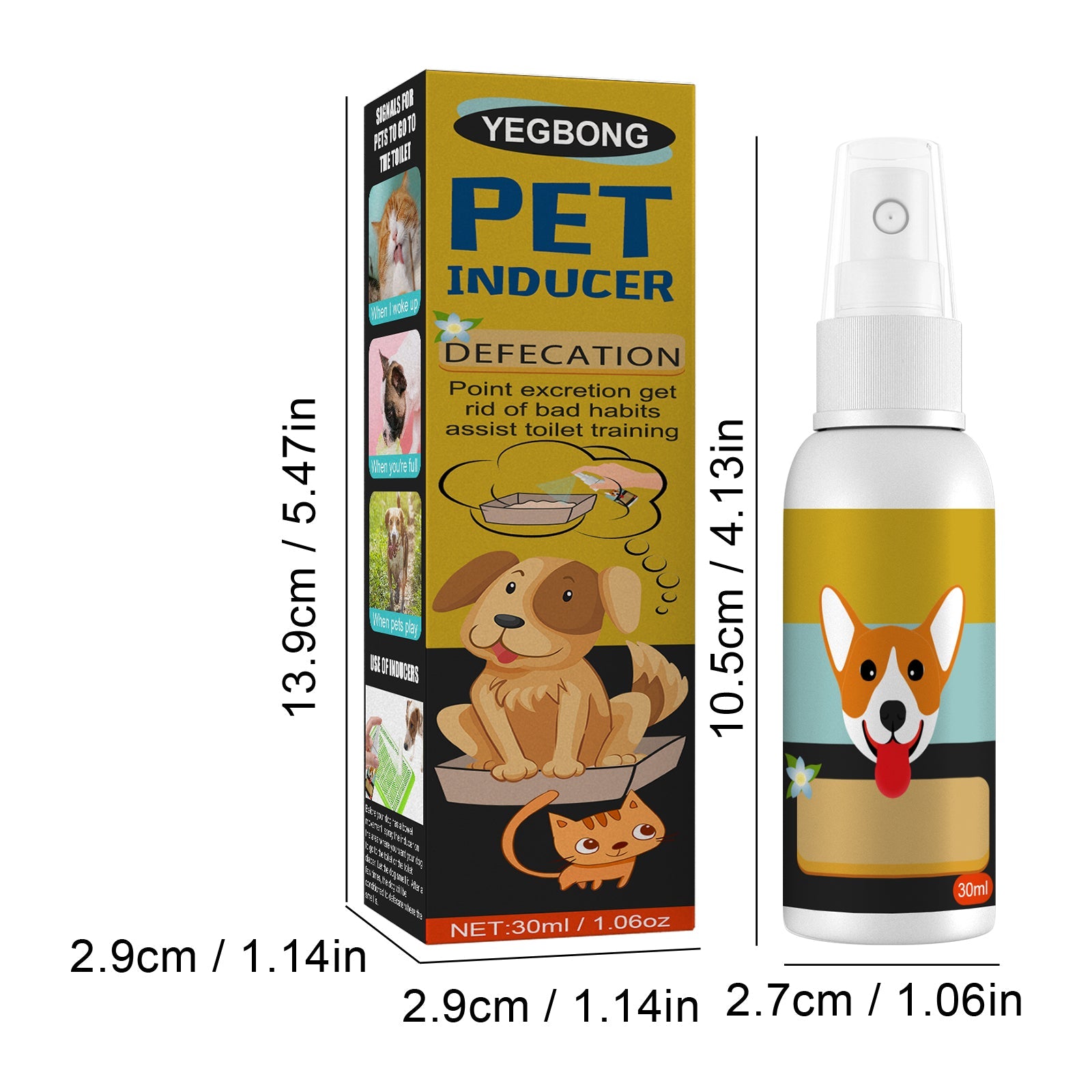 Pet Defecation Locator Spray, Pet Poop Location Pet Cats And Dogs Locate Defecation Inducers