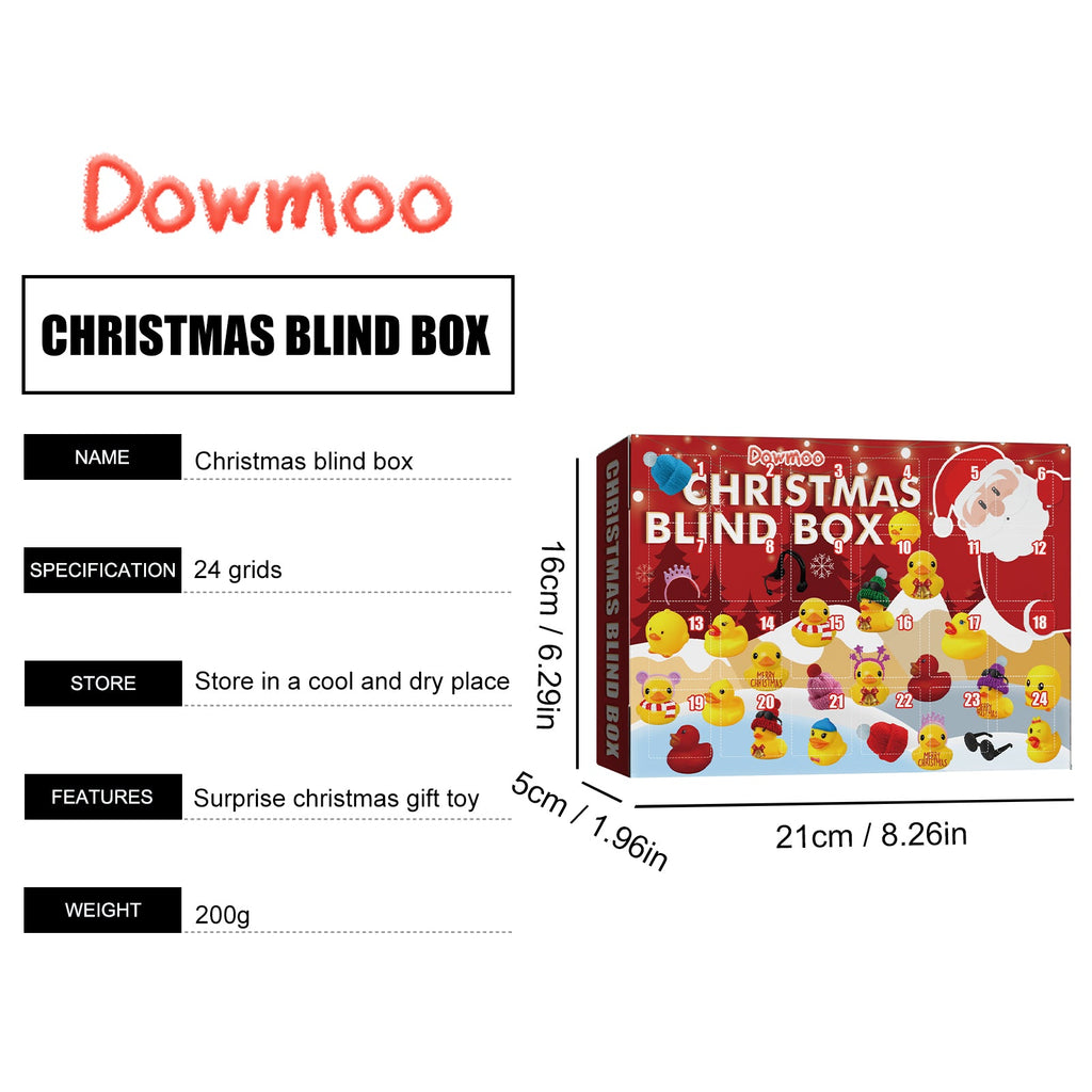 Christmas Blind Box, 24 Grid Cartoon Gift Ducklings Blind Box