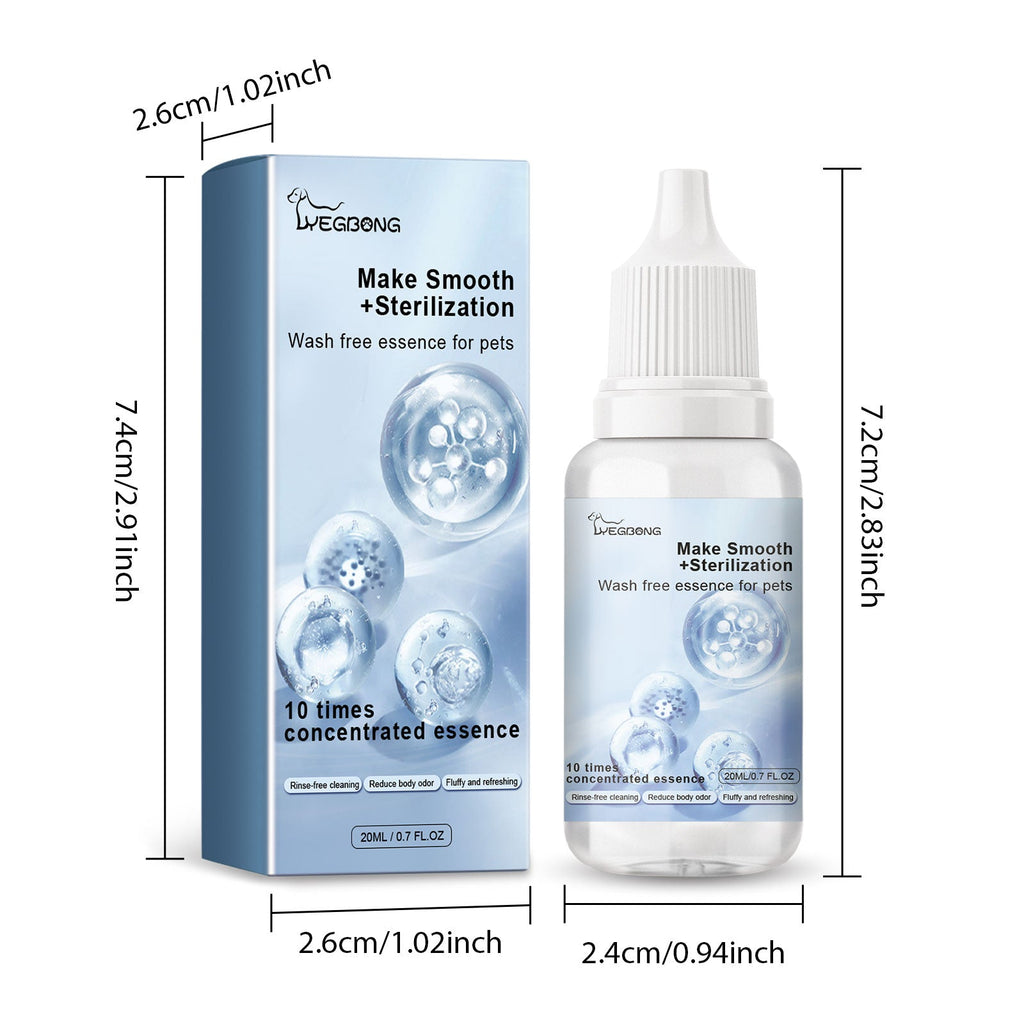 Pet Leave-In Serum Water Free Deodorization For Cats And Dogs Clean And Supple Hair Retention Care