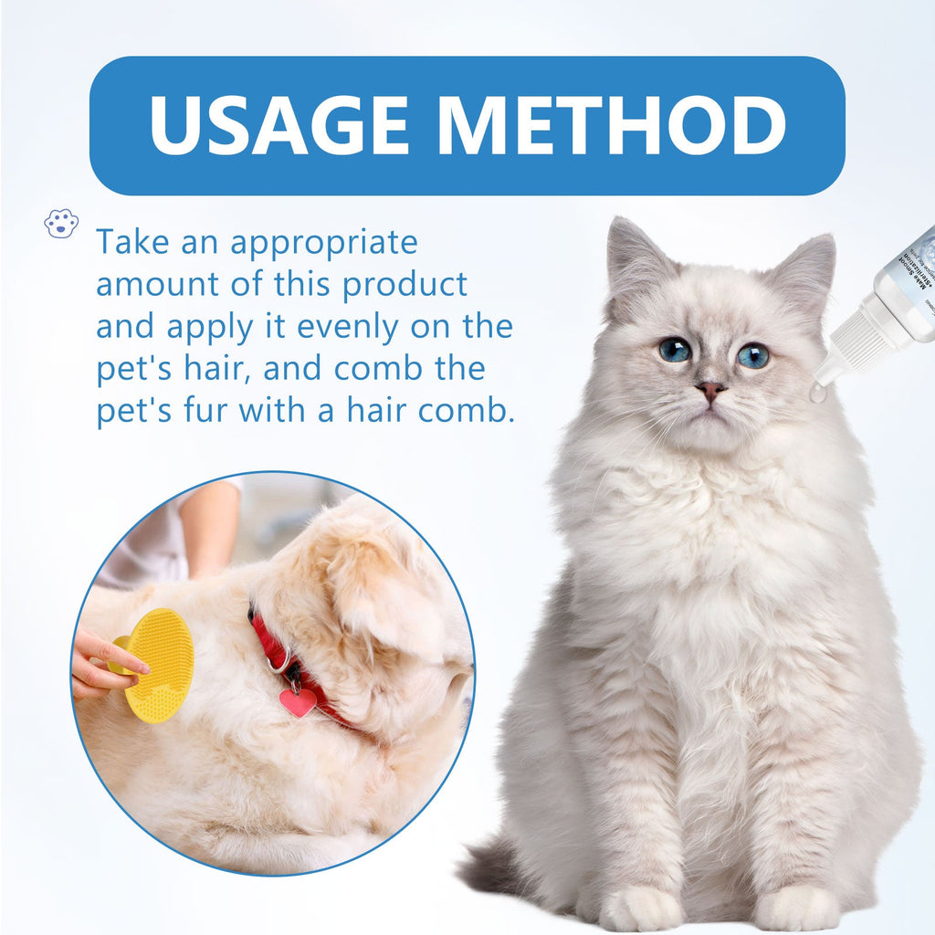 Pet Leave-In Serum Water Free Deodorization For Cats And Dogs Clean And Supple Hair Retention Care