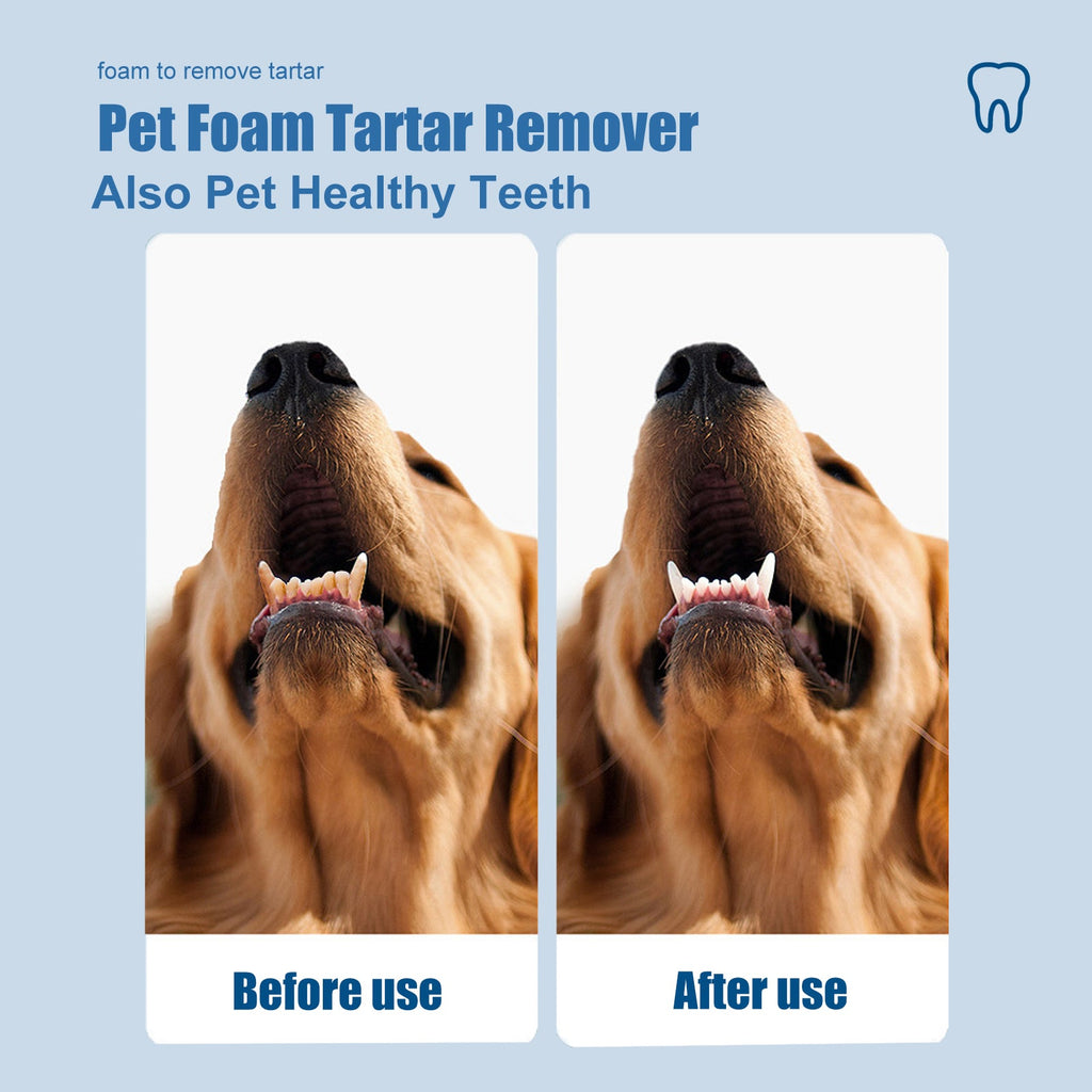 Pet Tartar Remover, Removing Dental Calculus Yellow Teeth Halitosis Cleaning Teeth Mouth Foam Cleaner