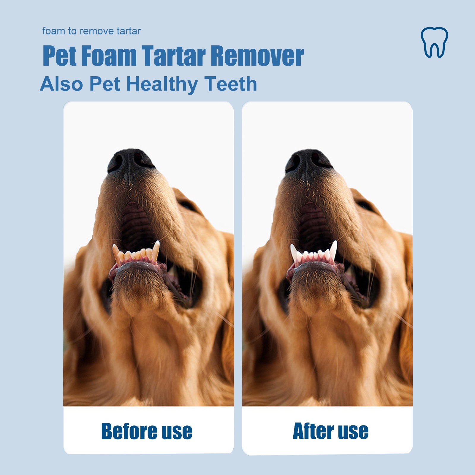 Pet Tartar Remover, Removing Dental Calculus Yellow Teeth Halitosis Cleaning Teeth Mouth Foam Cleaner