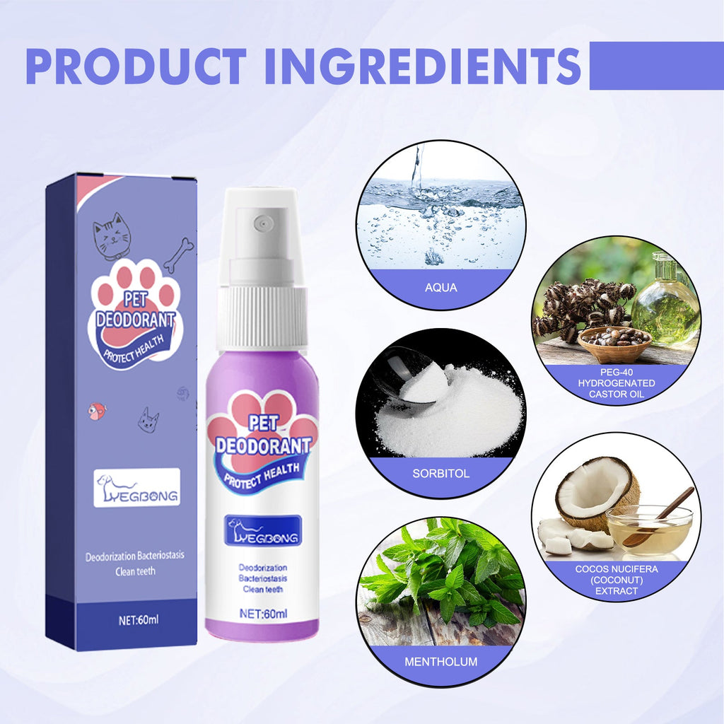 Oral Spary For Pets, Pet Mouth Cleaner Cat Deodorizer Breath Fresher Spray